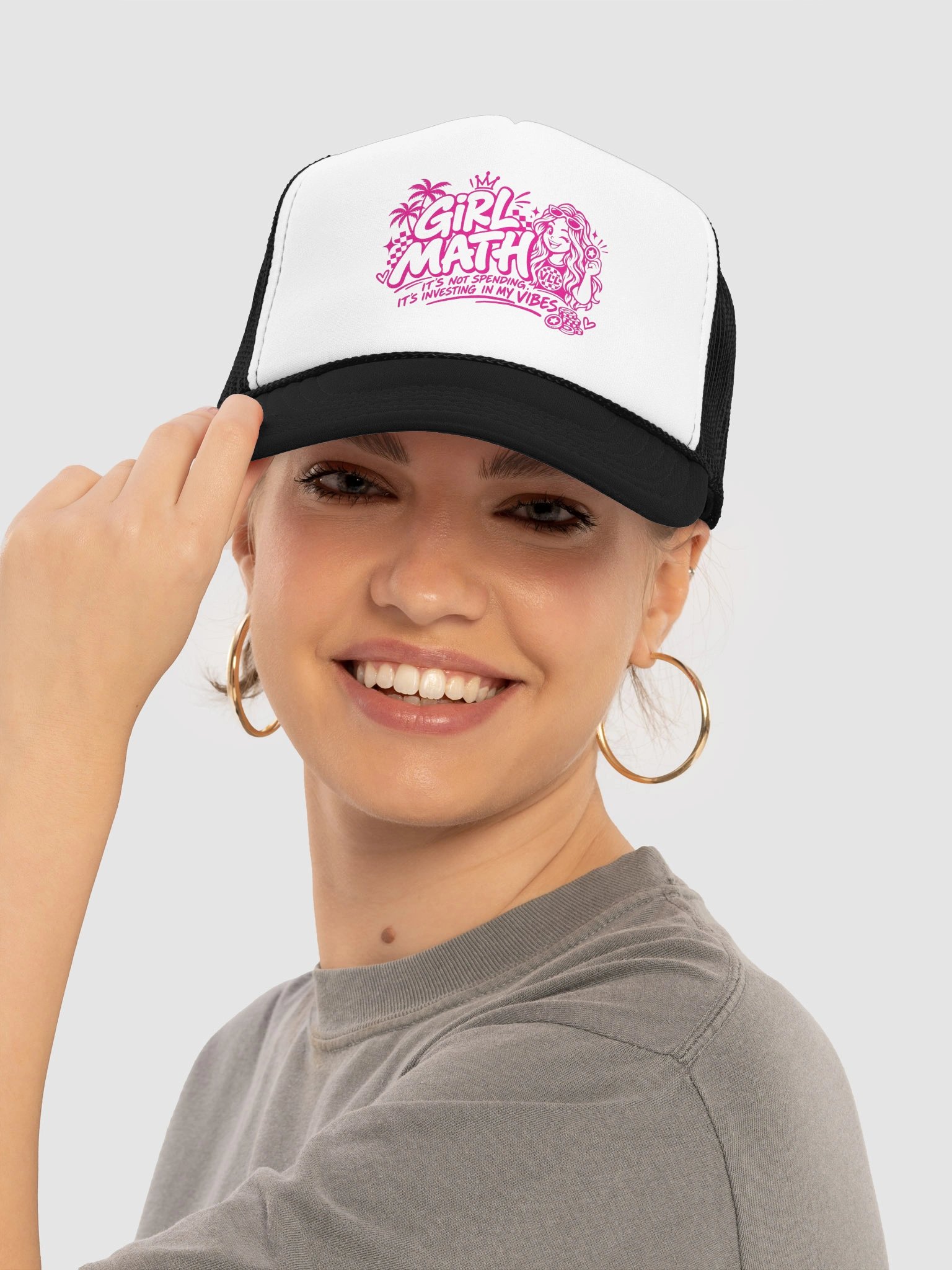 Girl Math Trucker Hat product image (5)