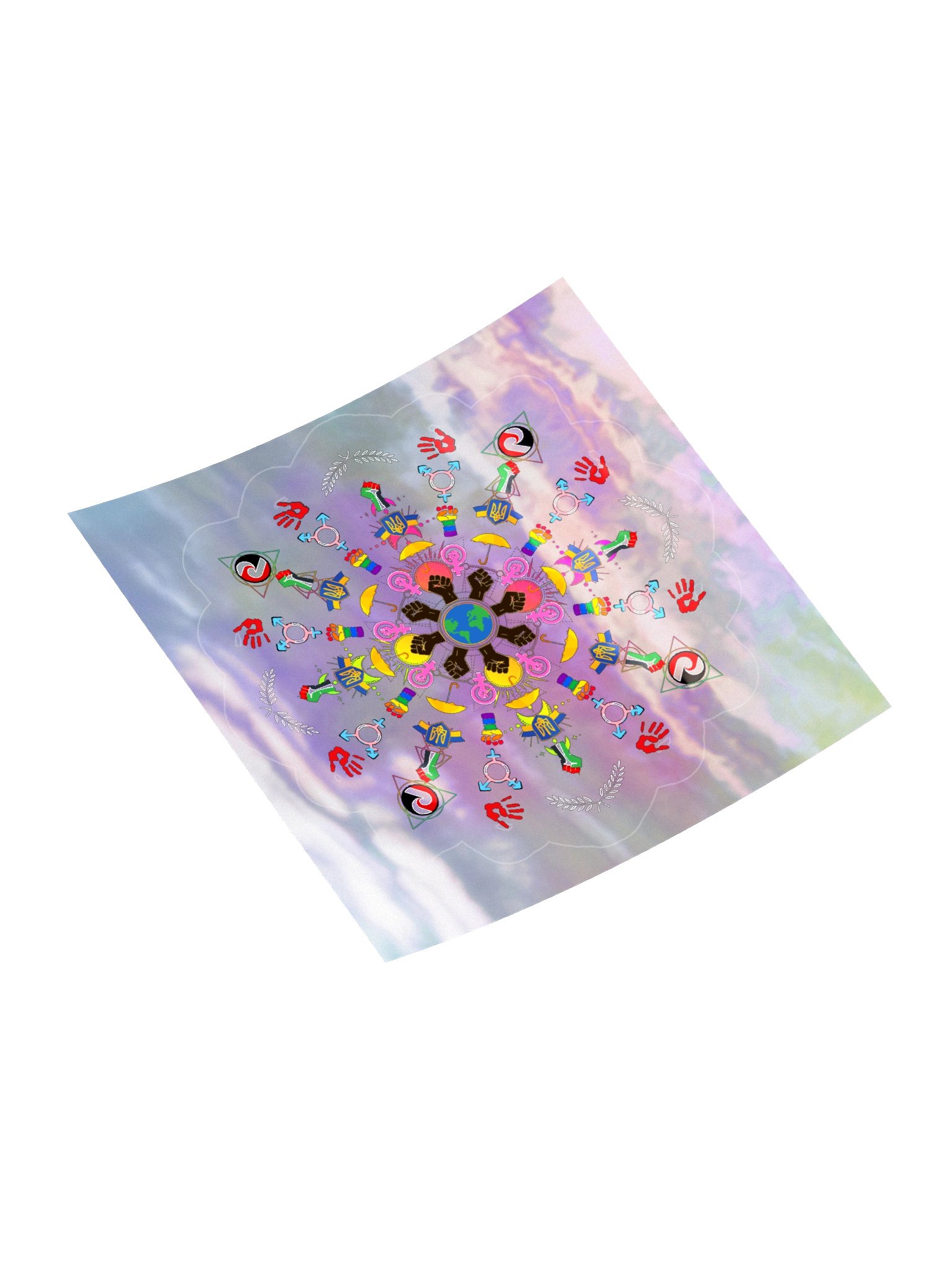 Fist Mandala Holographic Sticker Sheet product image (10)