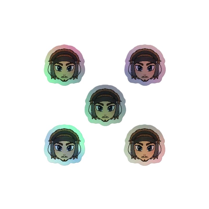 Mini Holographic Cush Stickers (5-set) product image (1)