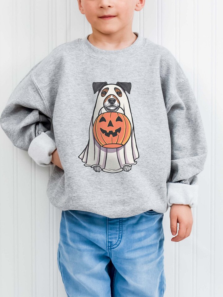 Halloween Jack Russell Terrier(Grizzle) Youth Sweatshirt product image (1)