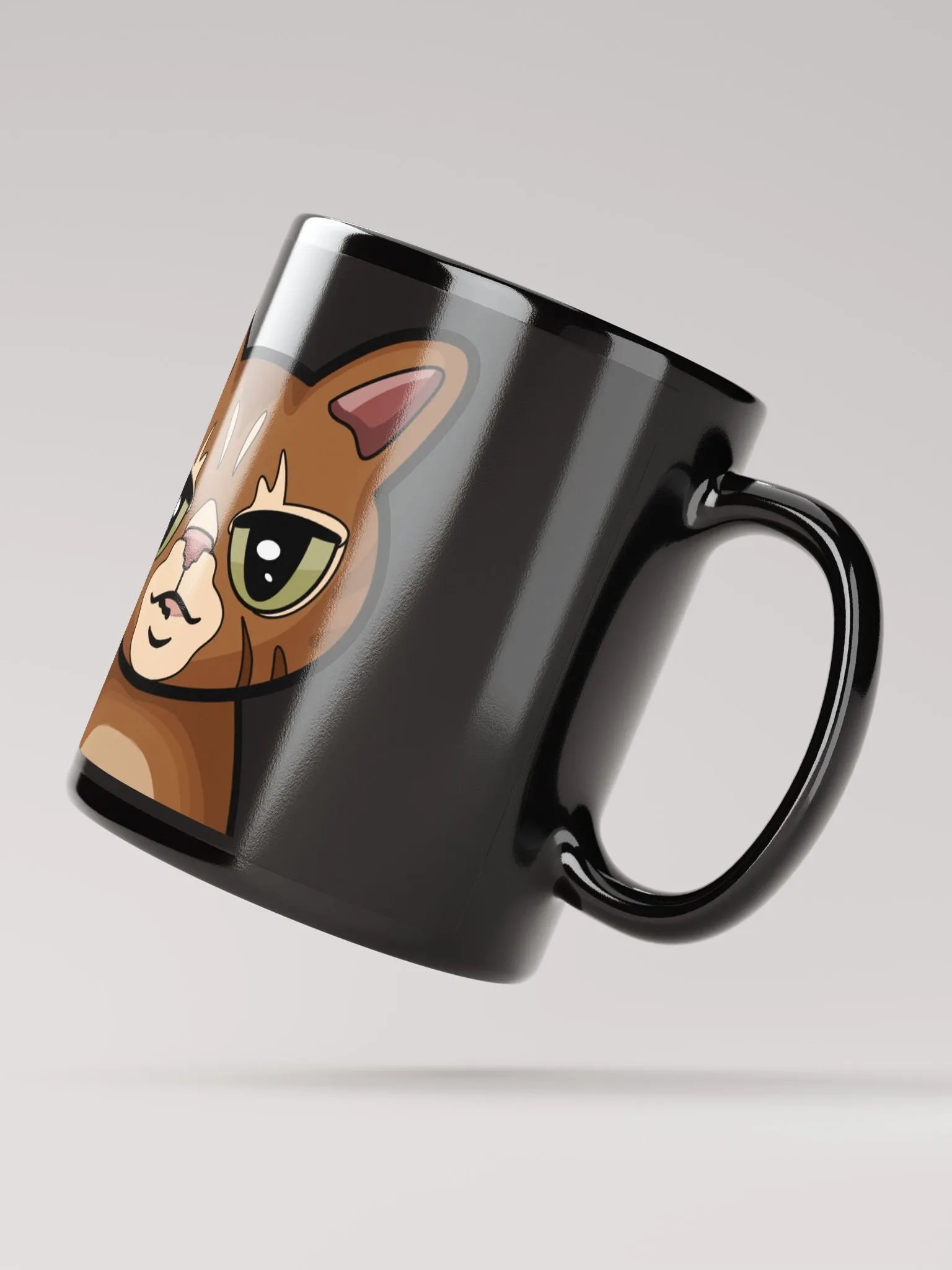 Reggie Black Glossy Mug product image (4)