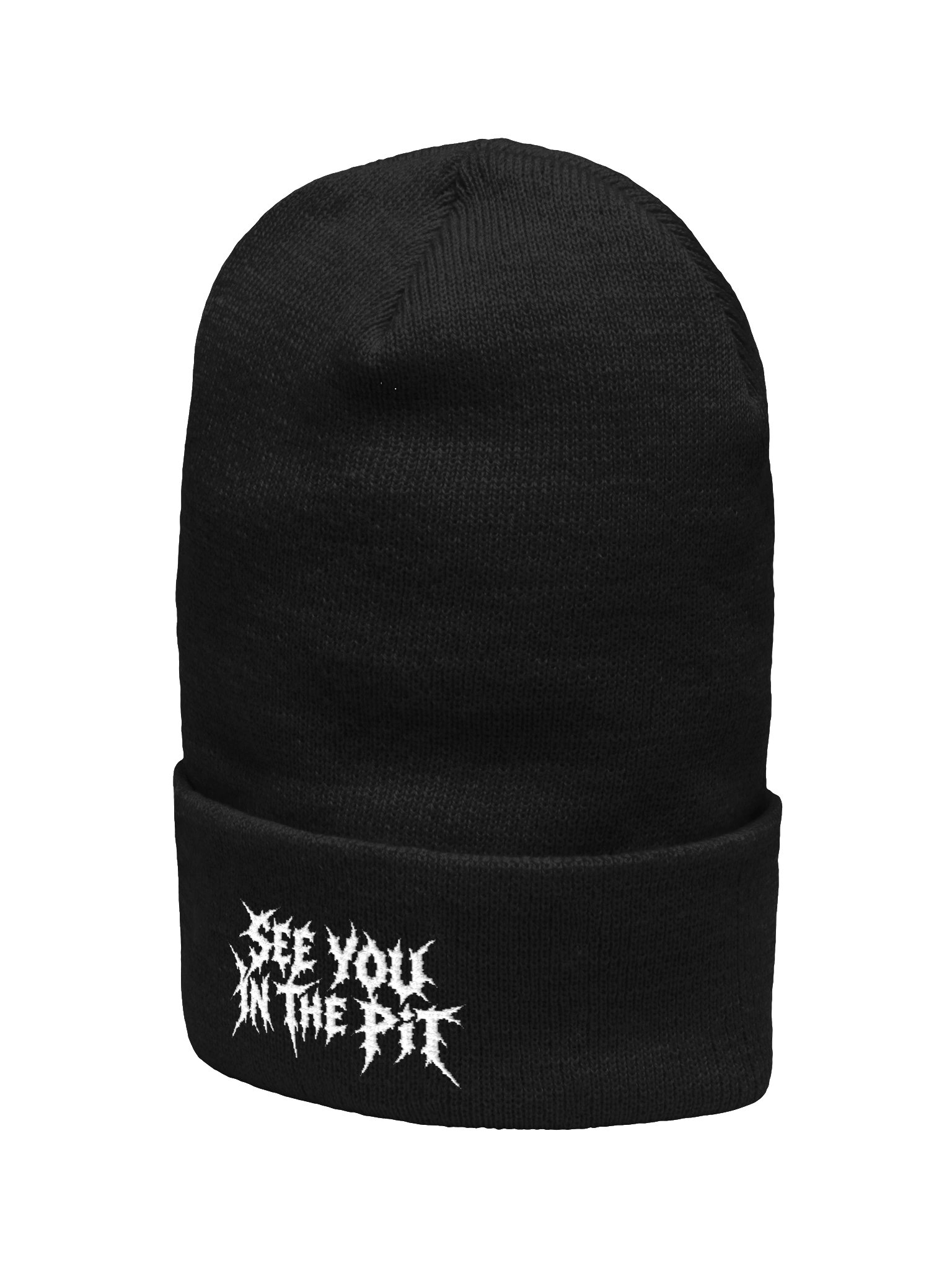 SEE YOU IN THE PIT — Metal Streetwear Embroidered Beanie product image (2)