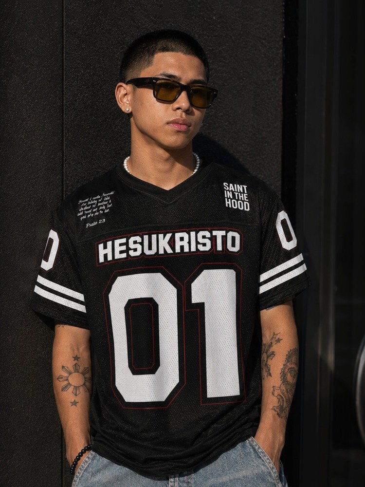 HESUKRISTO 'NUMERO UNO' BOX FOOTBALL JERSEY product image (1)