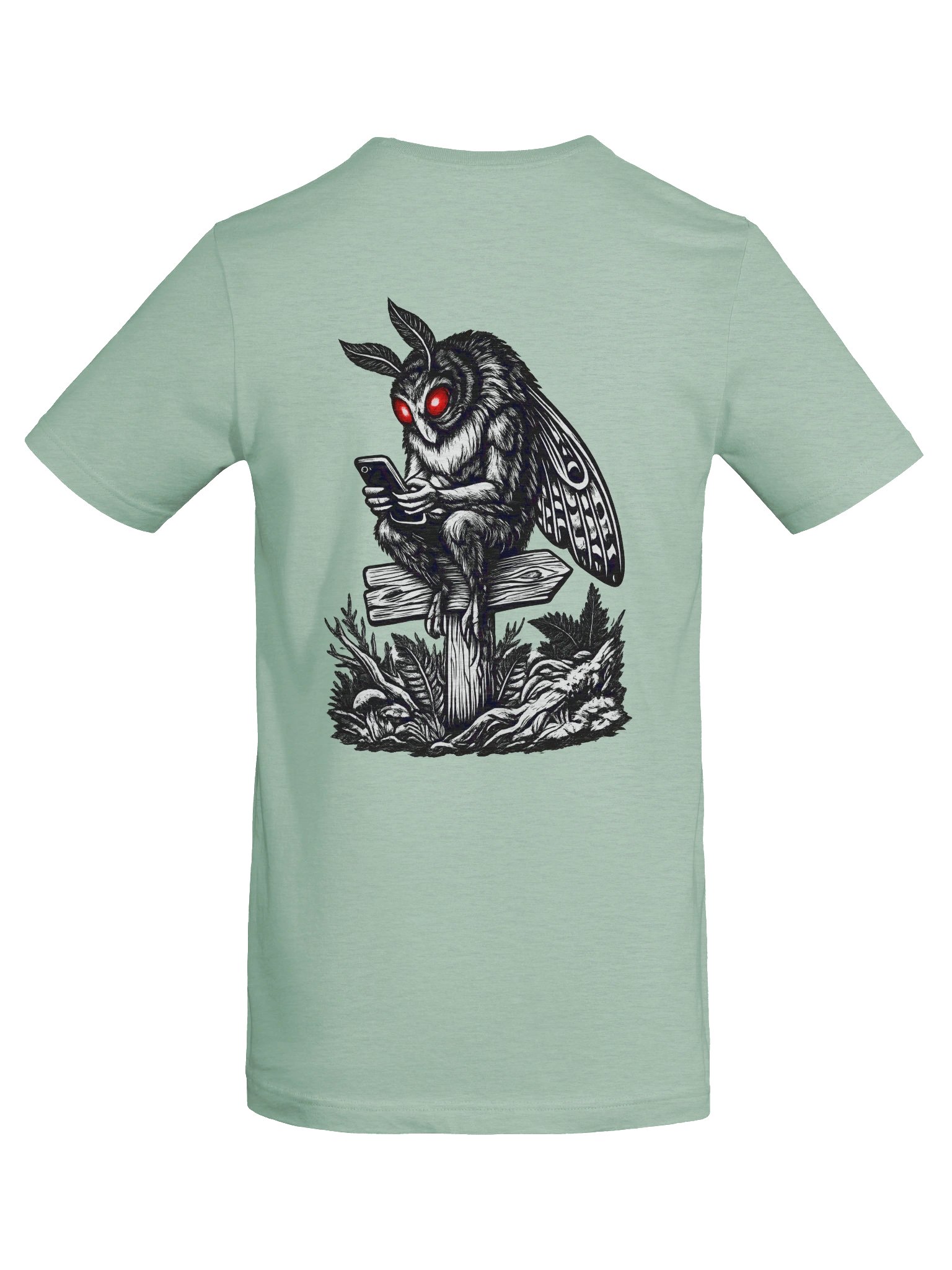MOBILE MOTHMAN W/ FRONT LOGO SUPER SOFT T-SHIRT (HEATHERED COLORS PT.1) product image (8)