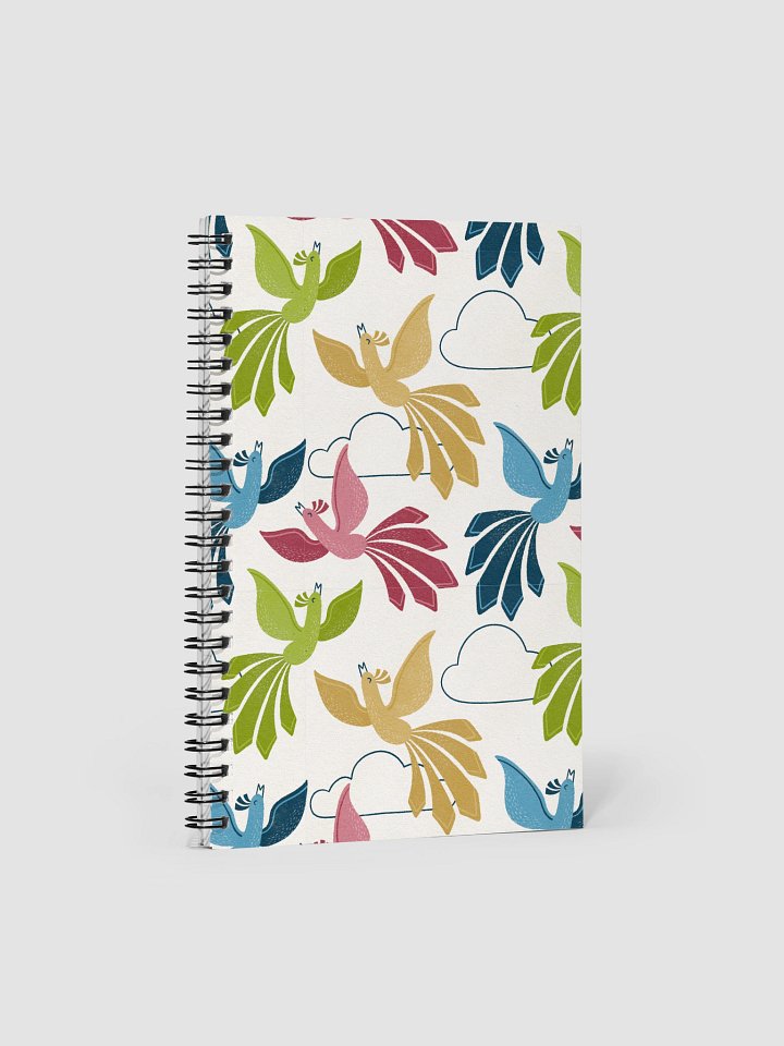 Mid-Century Modern Firebirds Spiral Notebook product image (1)