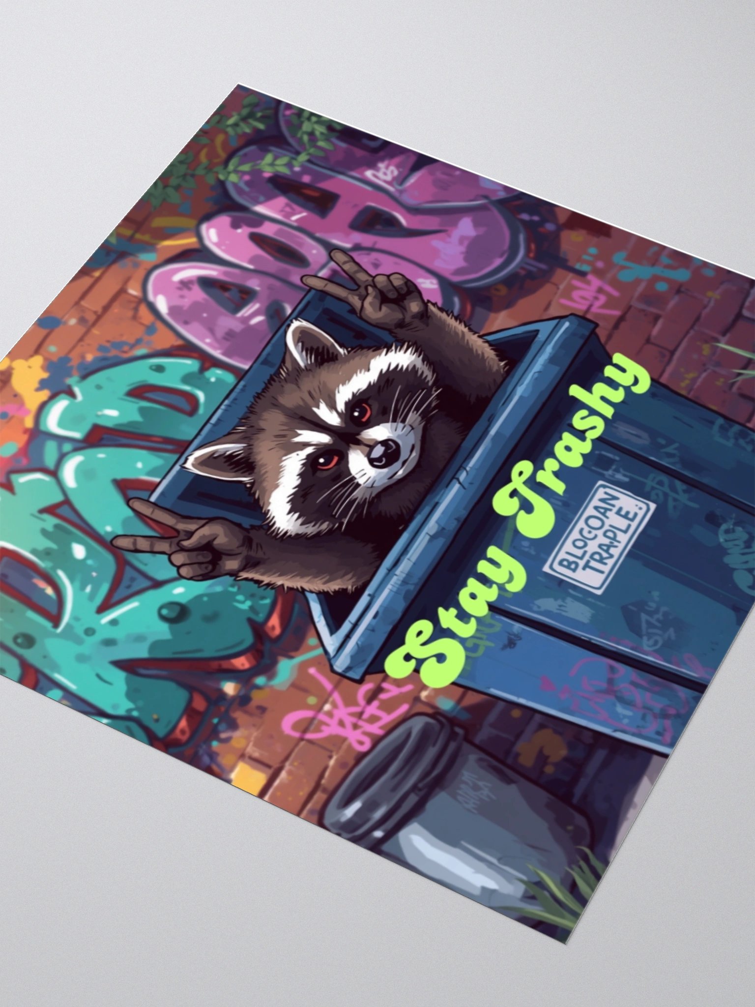 stay trashy sticker product image (3)