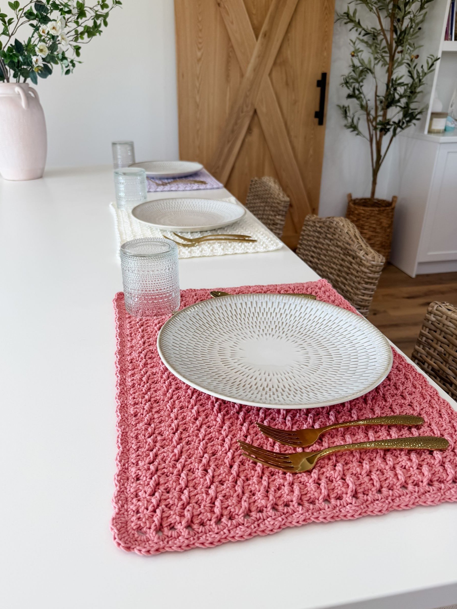 Honey Weave Placemat Crochet Pattern product image (8)