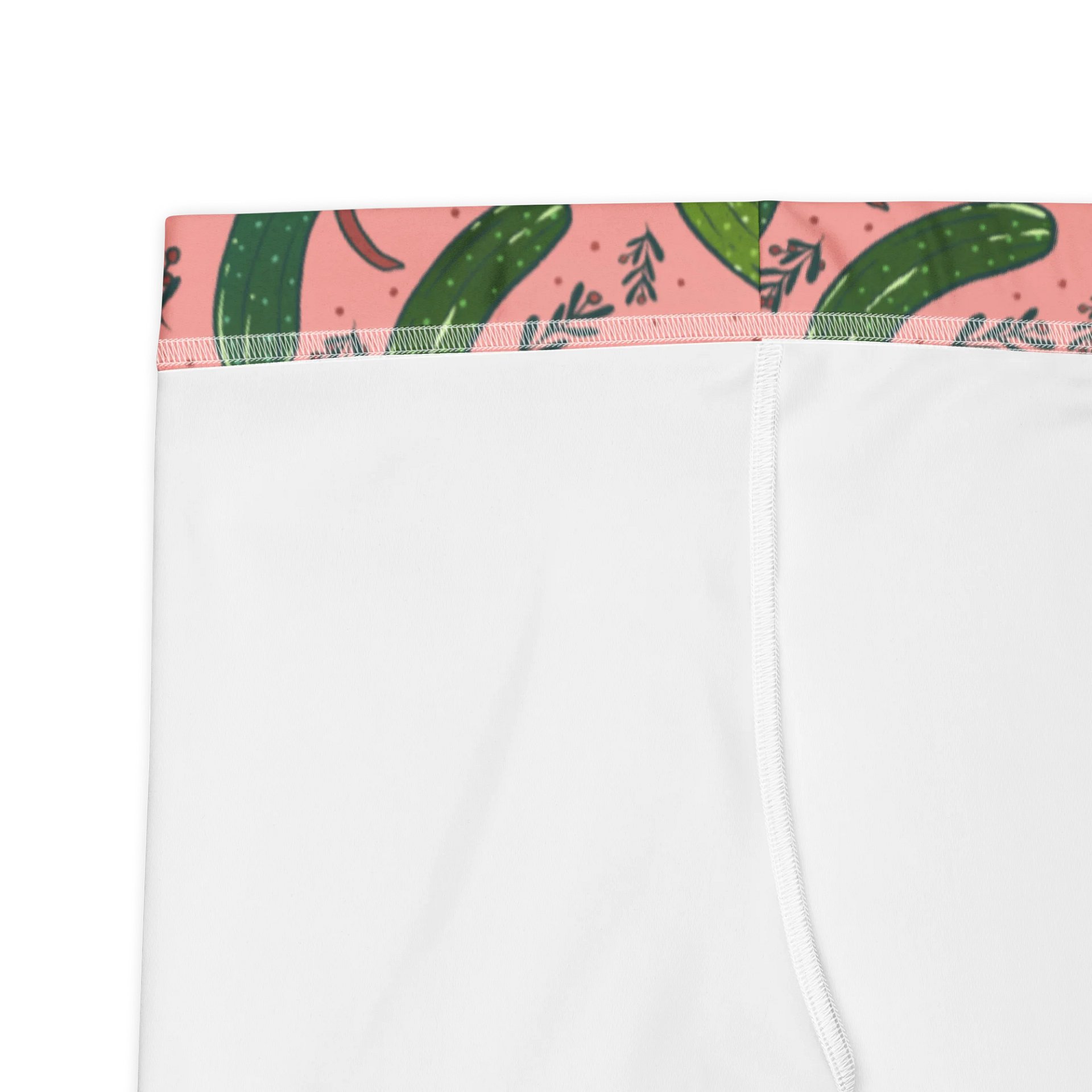 Christmas Pickles Pattern Leggings, Pink product image (8)