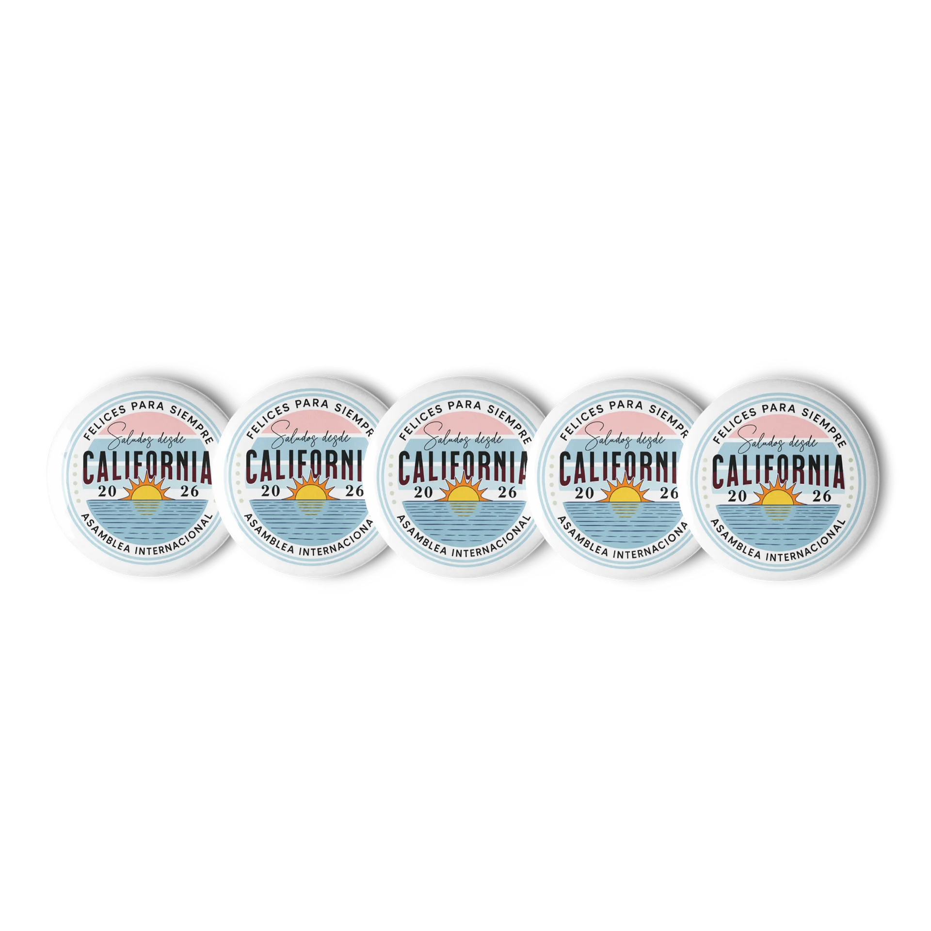Saludos desde California – Set de 5 Pines para Delegados 2026 product image (2)
