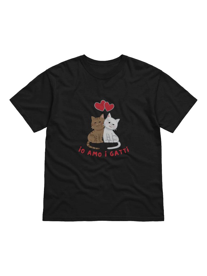 Italian Themed Tee Shirts - Io Amo I Gatti product image (1)
