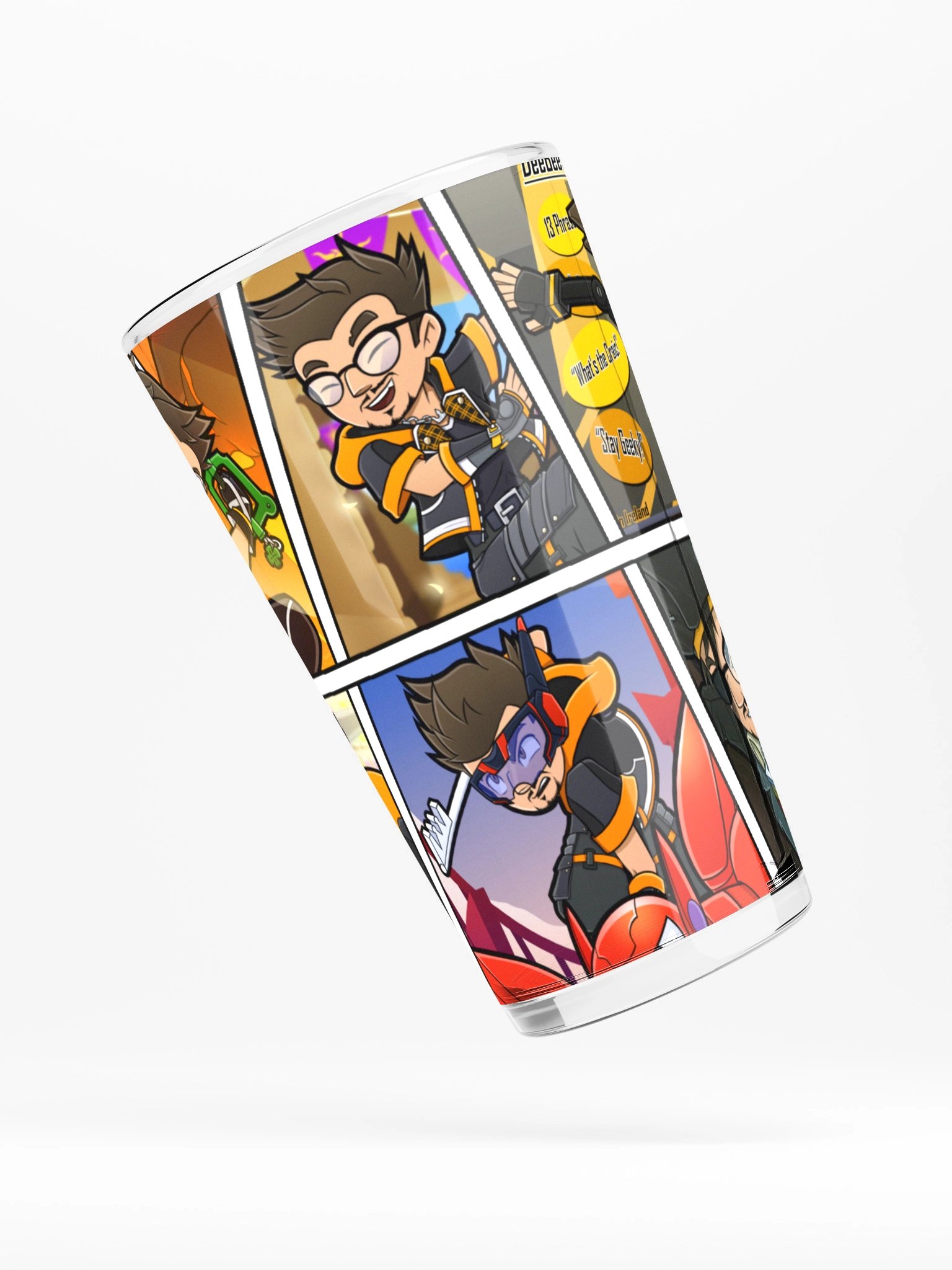 The ''KingDee Hearts'' Adventure Shaker Pint Glass product image (4)