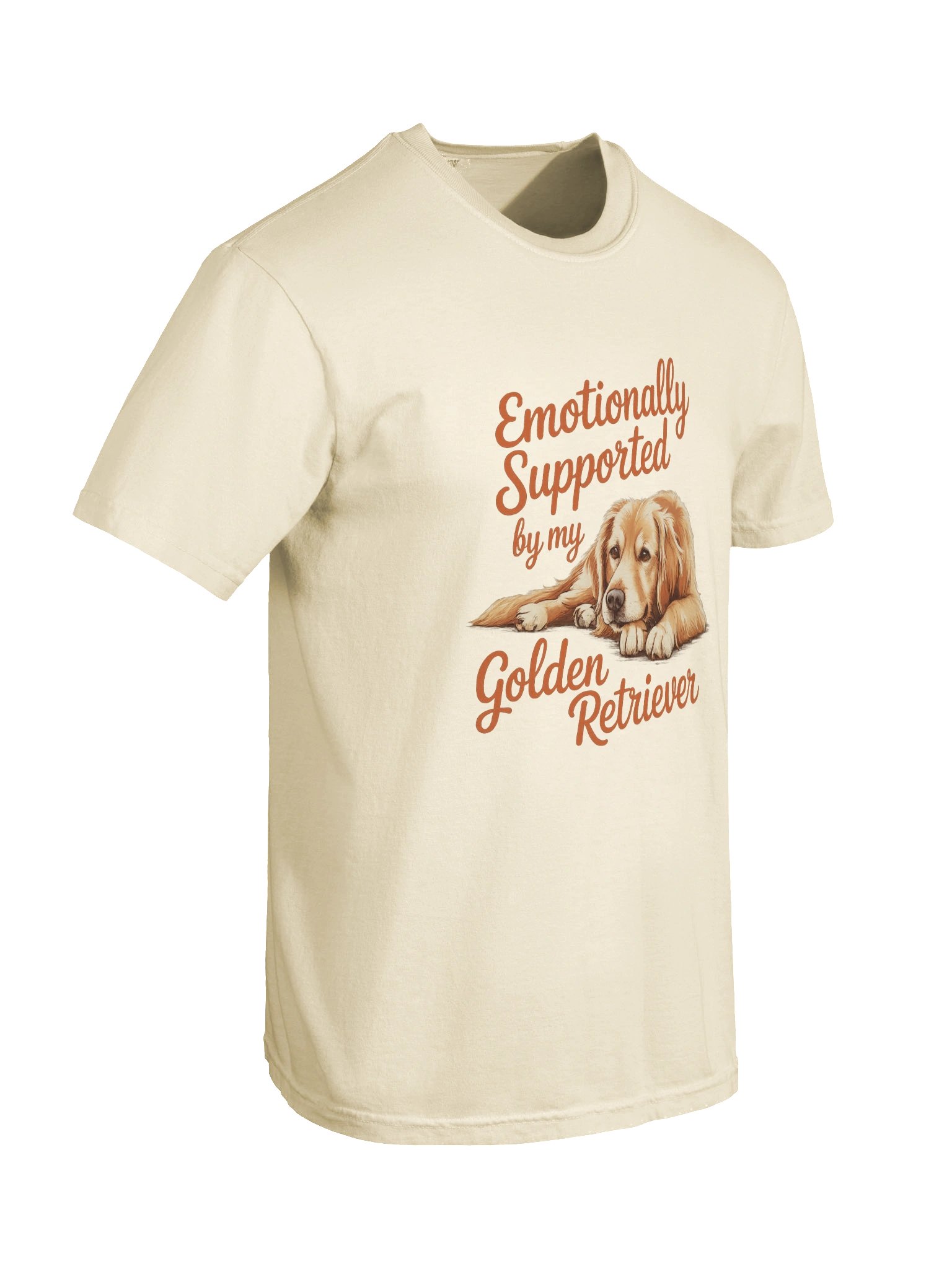 Golden Retriever Emotional Support Dog Shirt – Comfort Colors 1717 Dog Lover Tee product image (5)