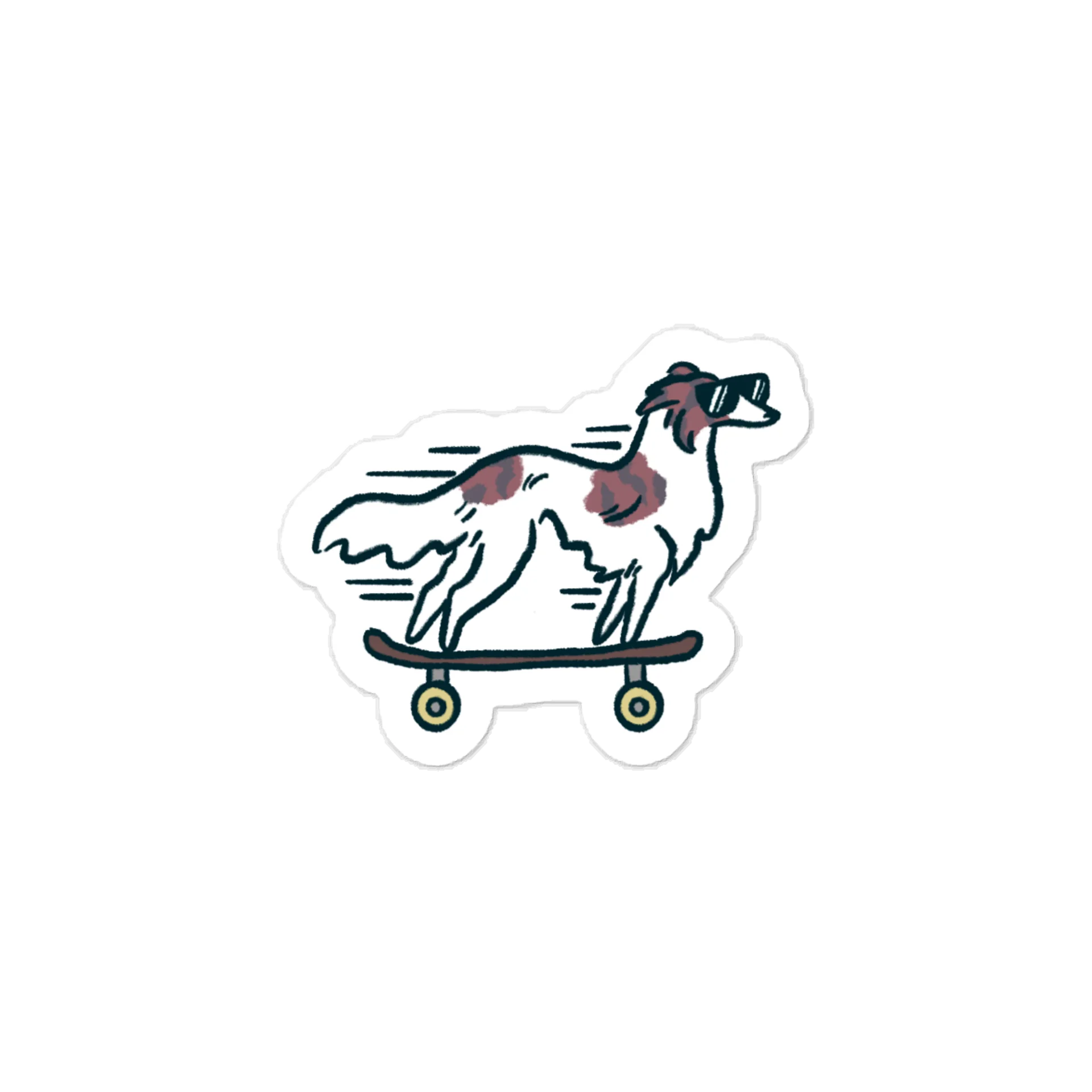 Fast Dog Sticker - Brindle Spotted product image (1)