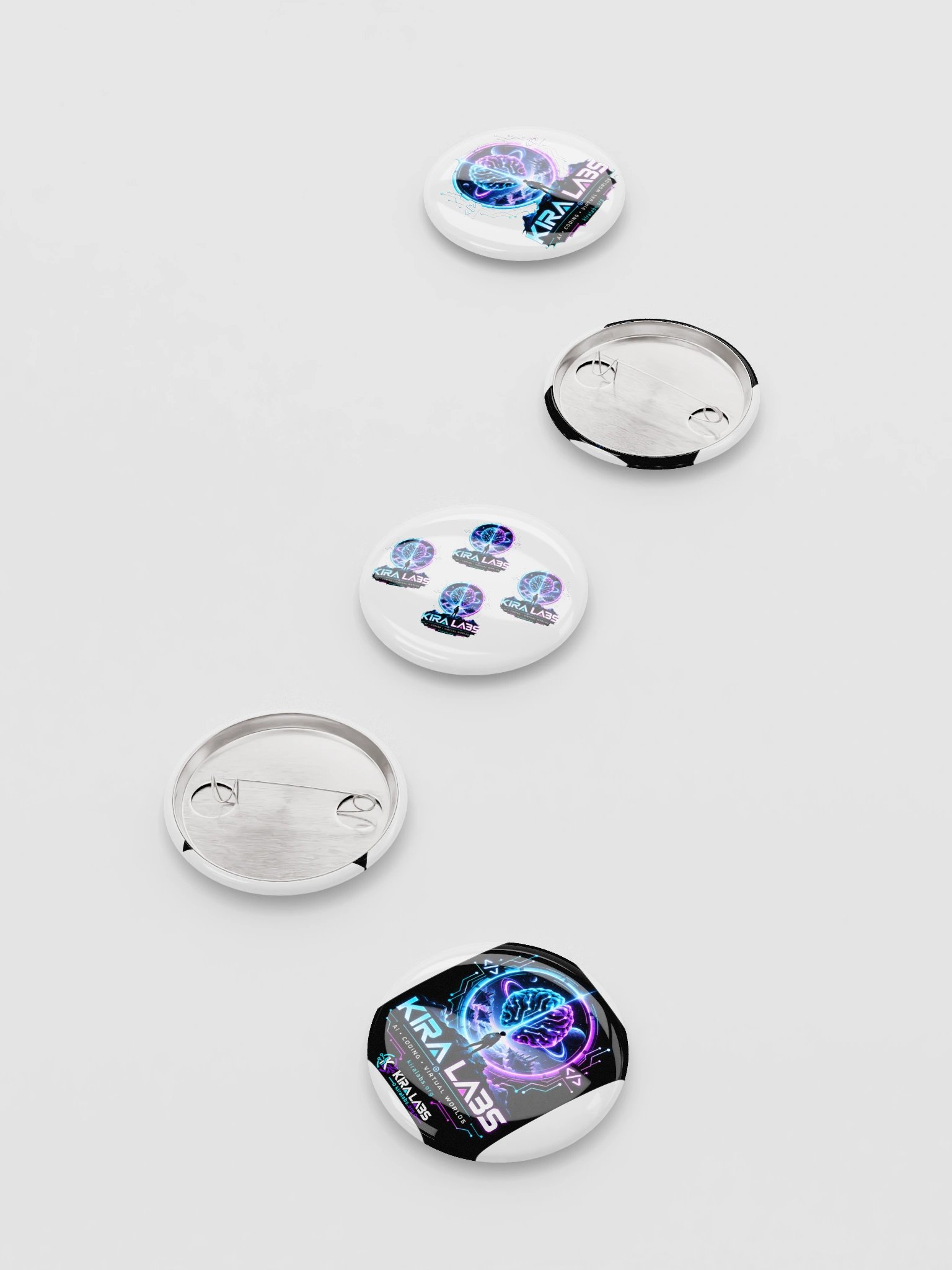 Kira Labs AI Coding Virtual Worlds Button Pin Set product image (8)
