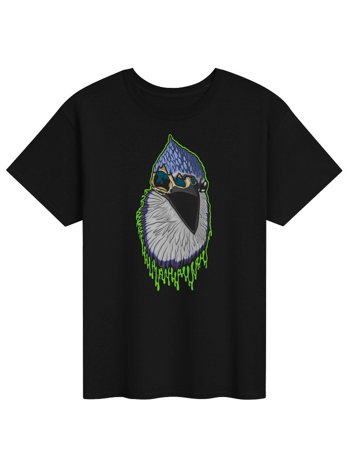 Drippy Magnificent Blue Jay Skull Tee product image (1)