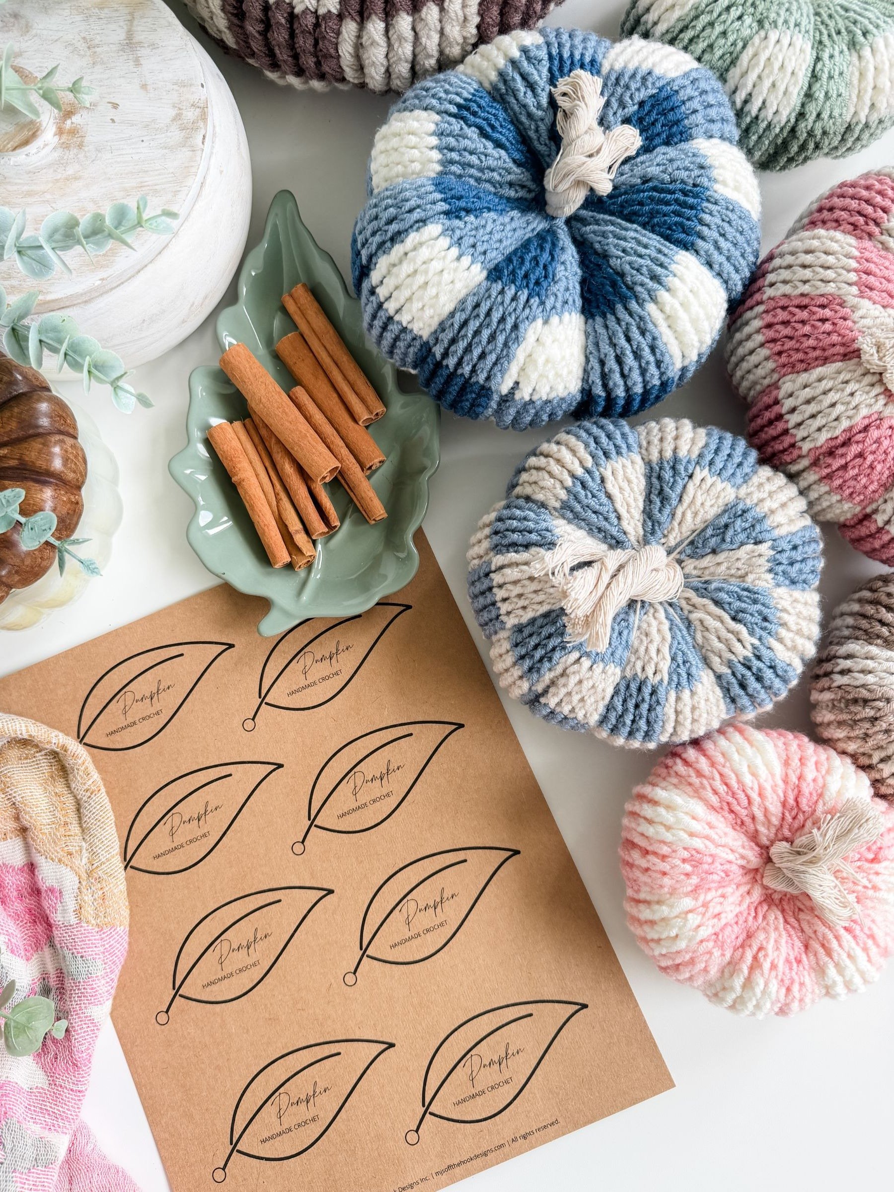Country Gingham Pumpkin Crochet Pattern product image (6)