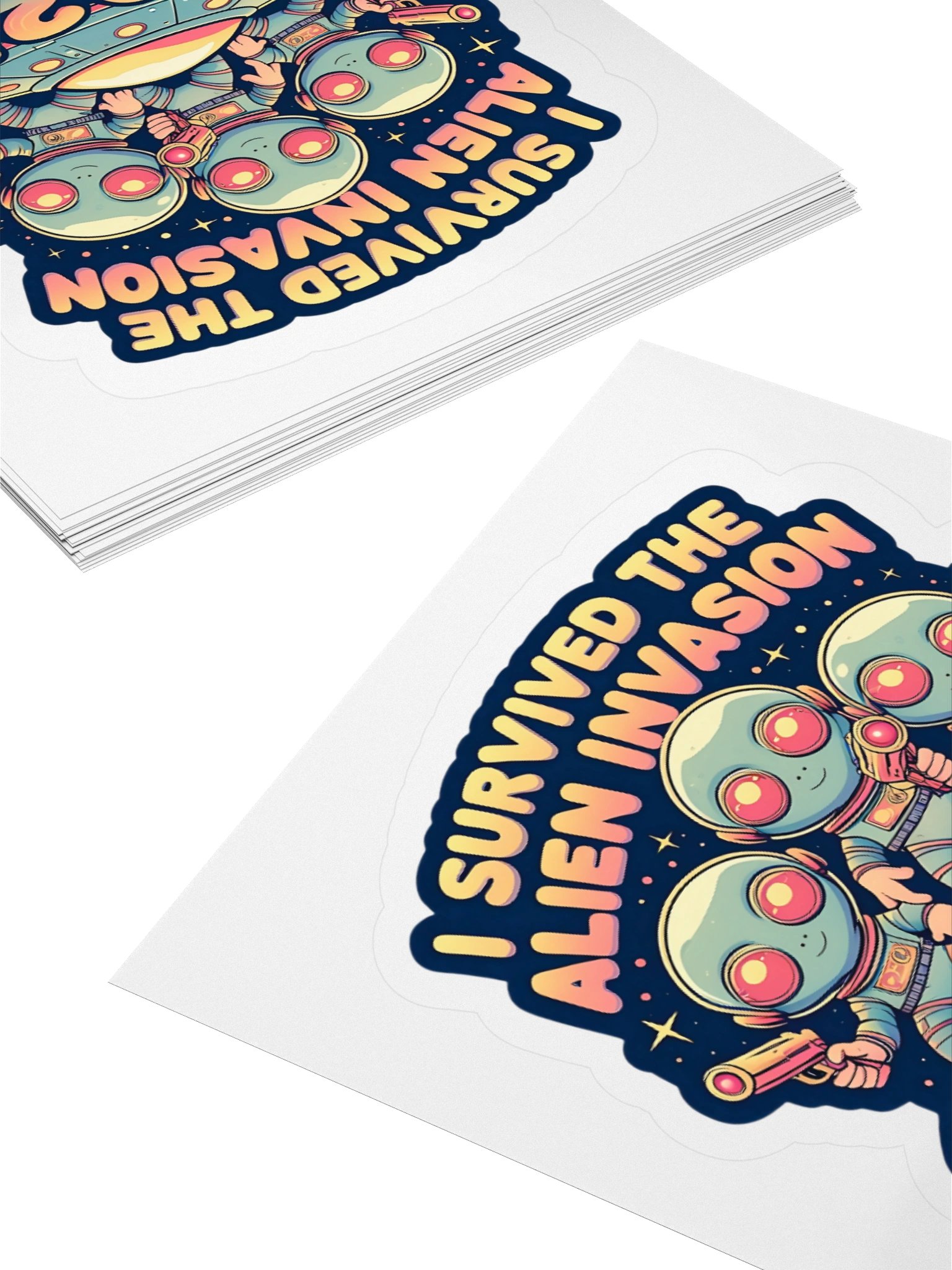 Alien Invasion Survivors Sticker Set product image (10)