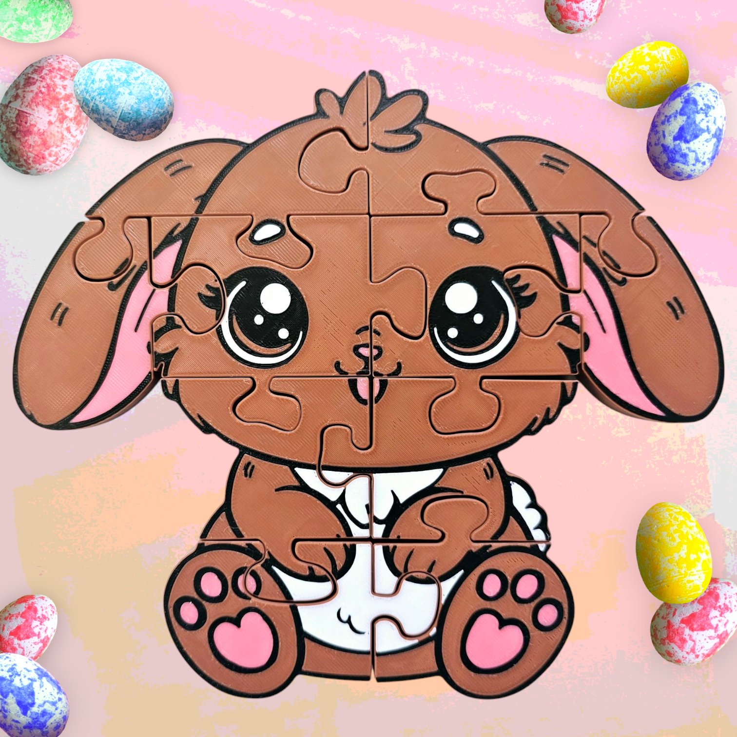 Bunny 3D Printed Jigsaw Puzzle– A Hoppy Adventure in Every Piece! product image (4)