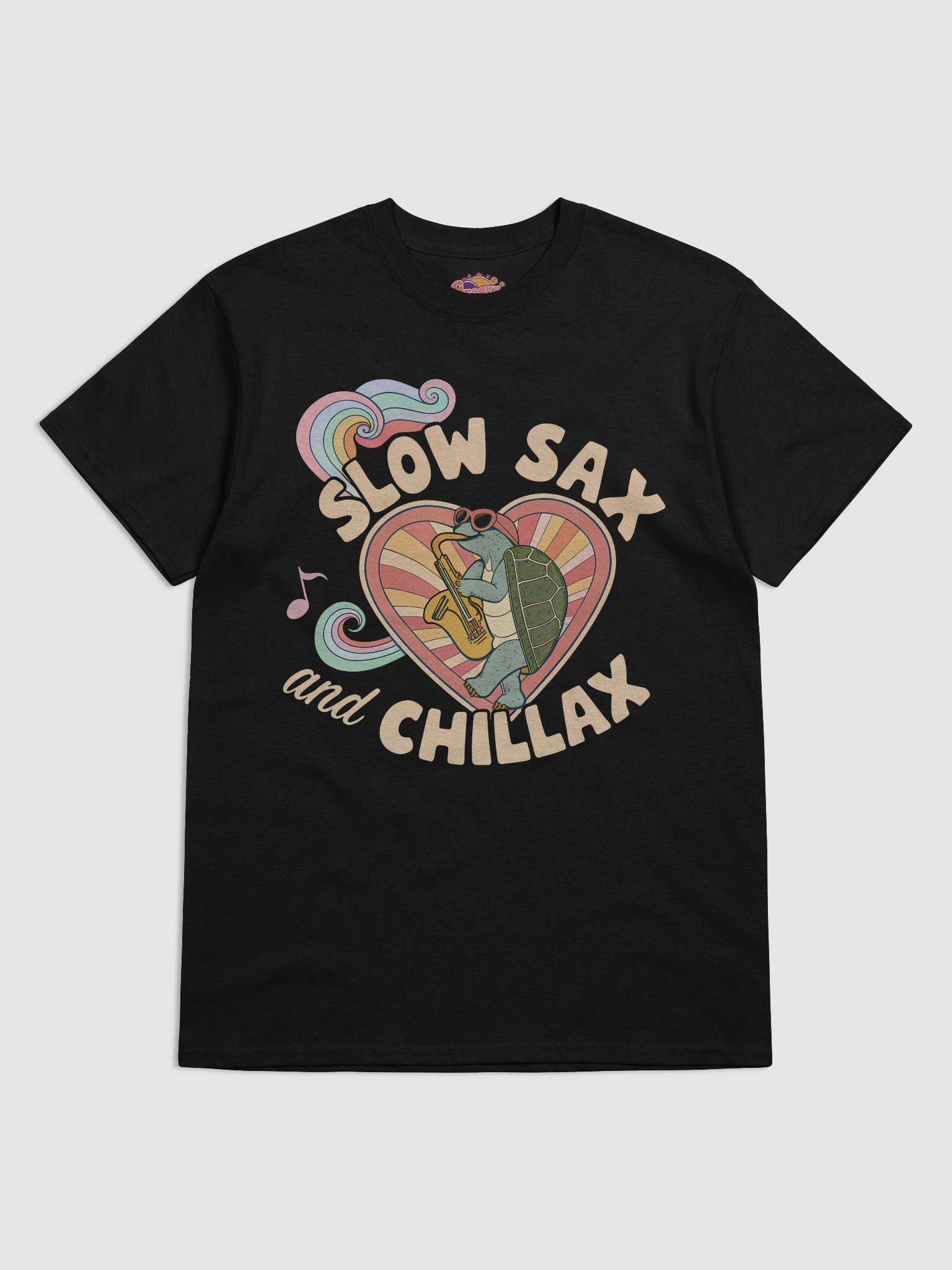 Slow Sax and Chillax Turtle T-Shirt product image (5)