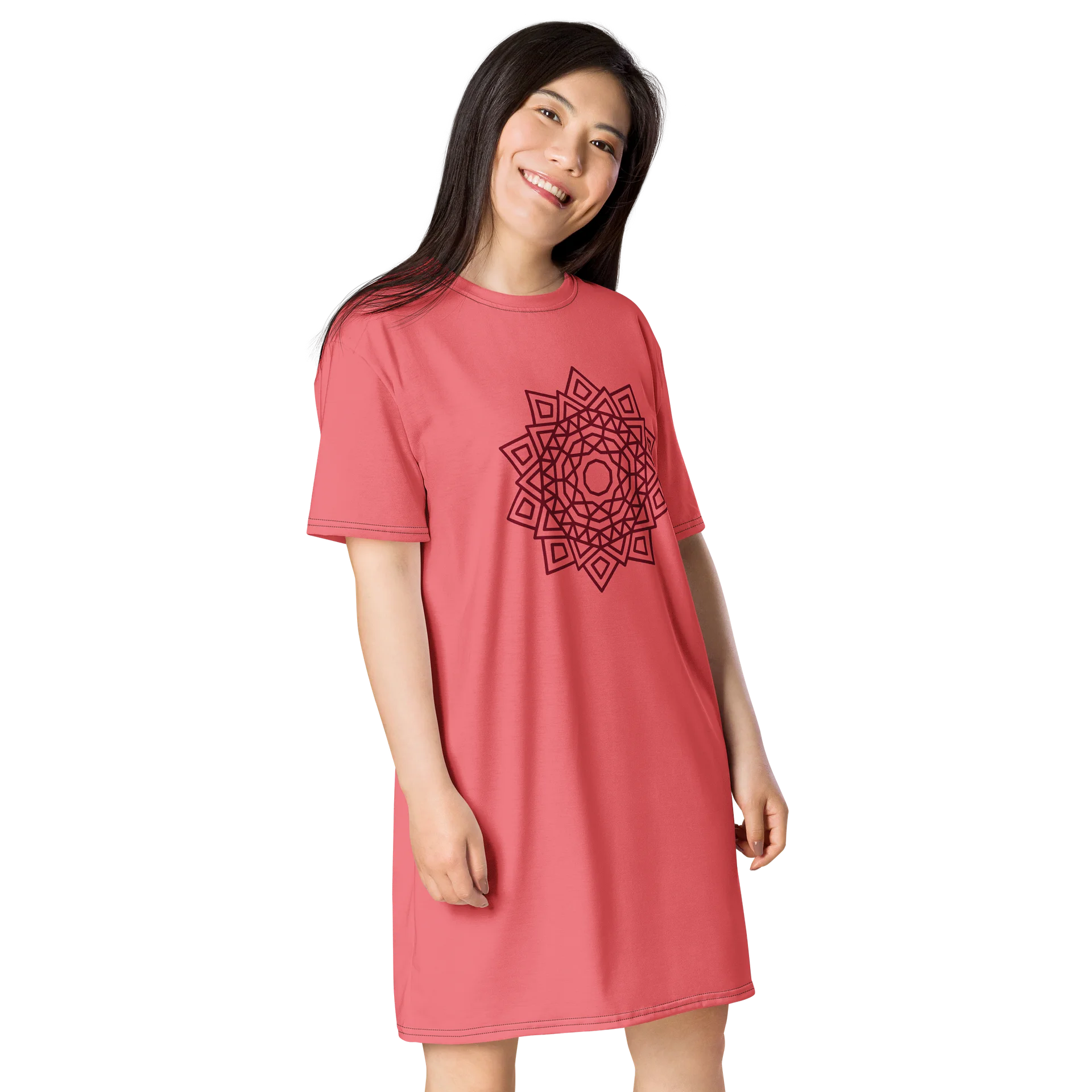 Mandala Pulse T-Shirt Dress product image (4)