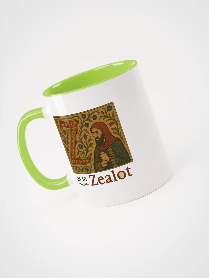Z as in zealot ceramic mug with color inside by dark alphabet product image (1)