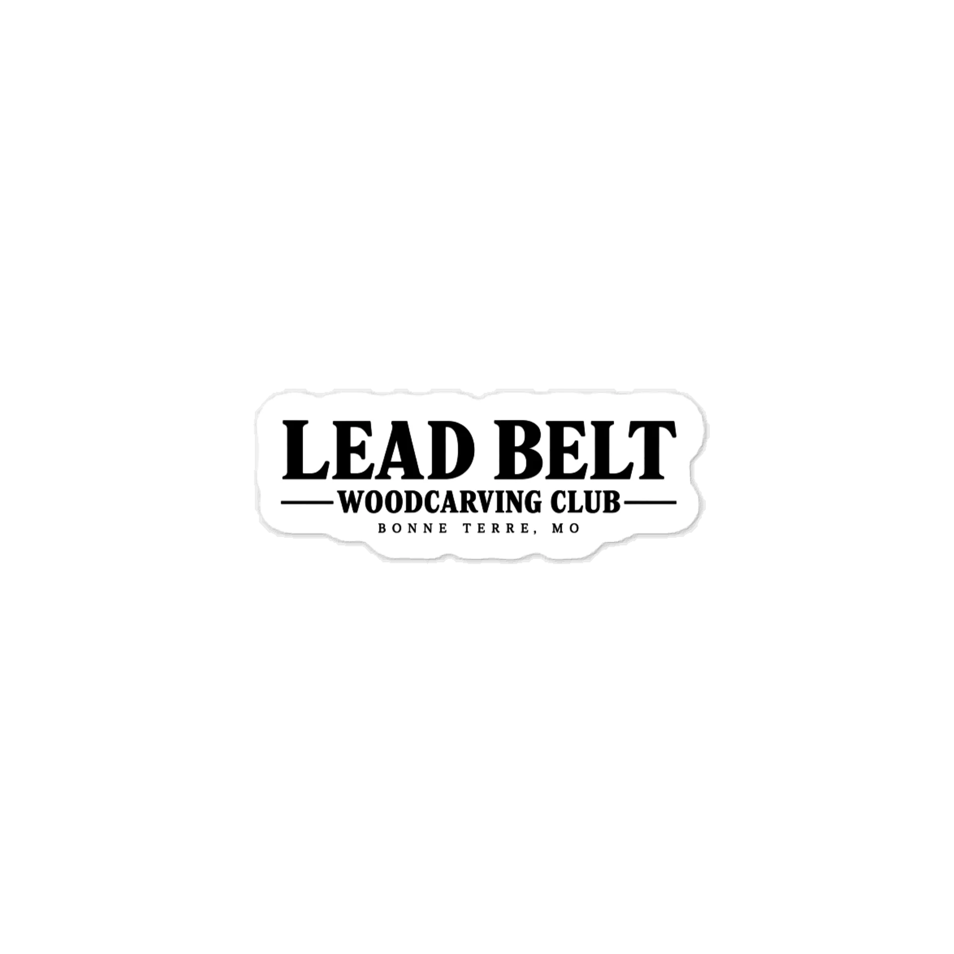Lead Belt Woodcarving Club Sticker! product image (1)