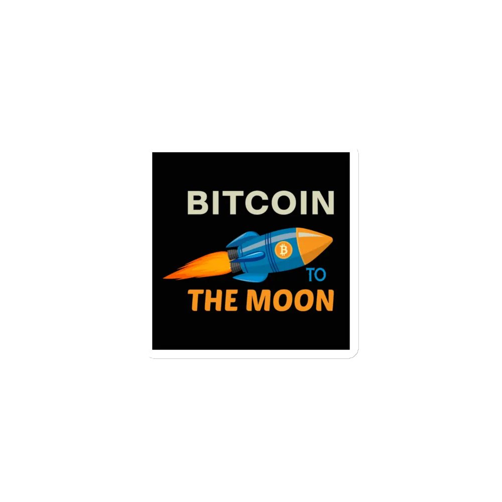 Bitcoin to the Moon Magnets product image (1)