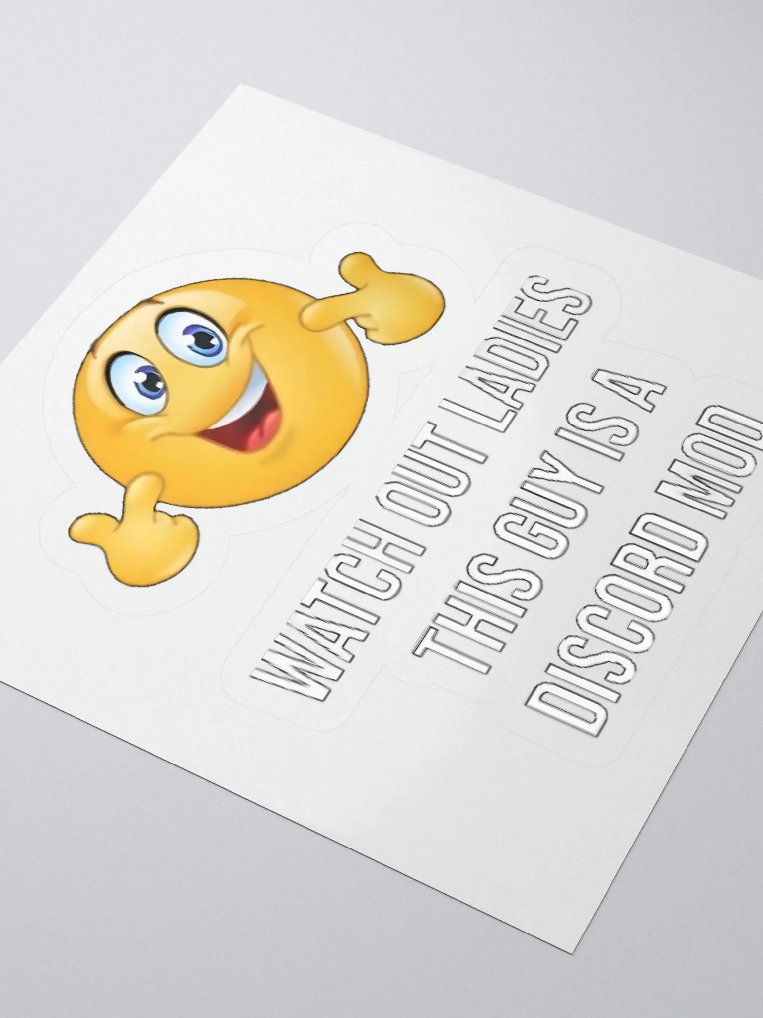 Watch Out Ladies This Guy Is A Discord Mod Sticker product image (3)