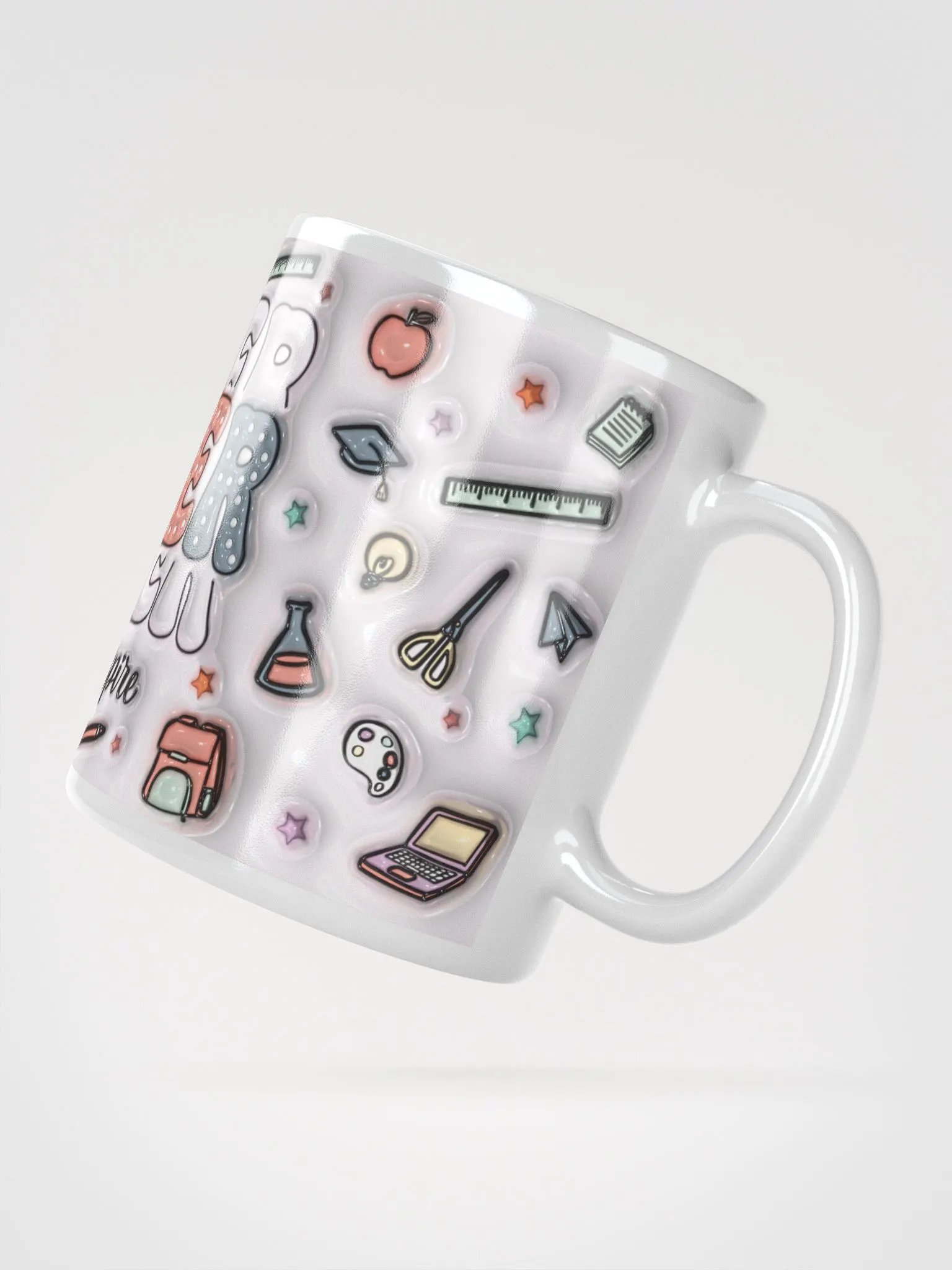 Teach Love Inspire Teacher Inflated Design Mug product image (7)