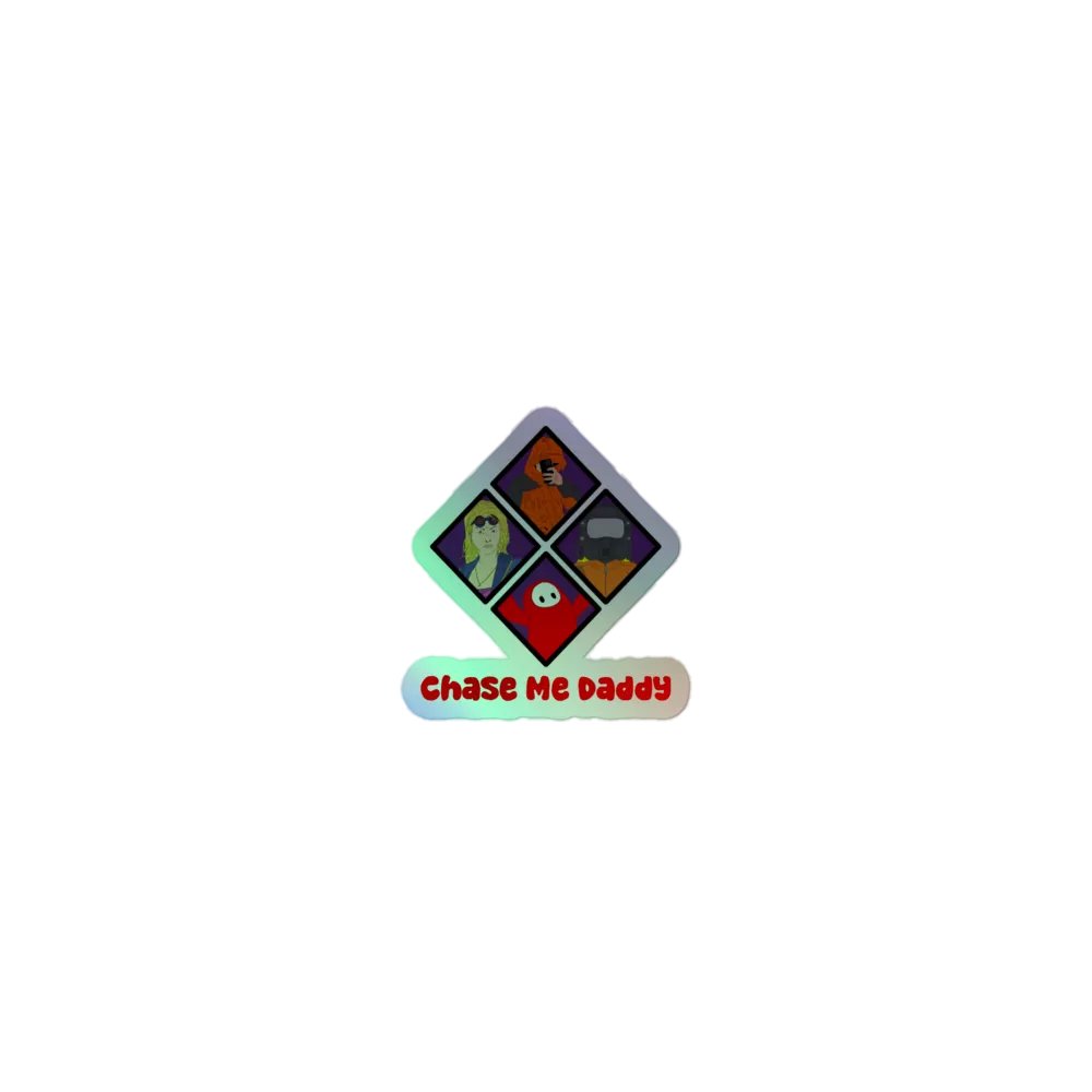 Chase Me Daddy! (Red) Holographic Sticker Sheet Set product image (1)