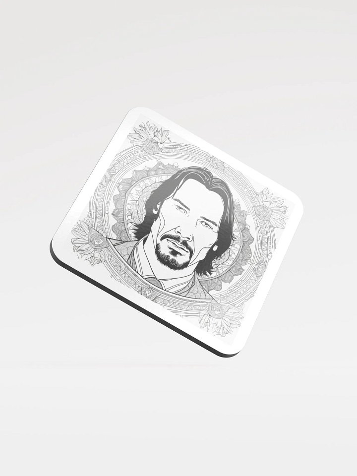 Ornate Mandala Man Cork Coaster product image (1)
