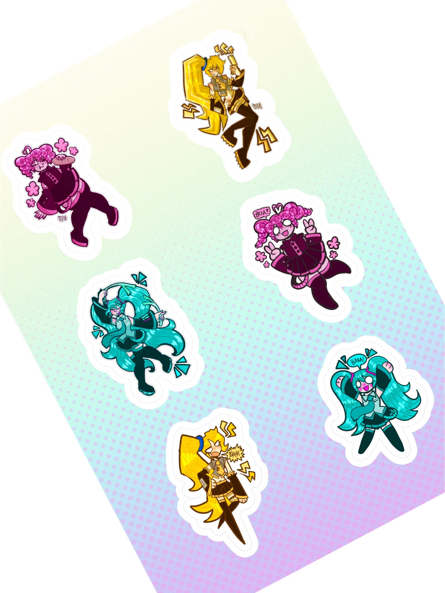Triple Baka! Sticker Sheet product image (1)