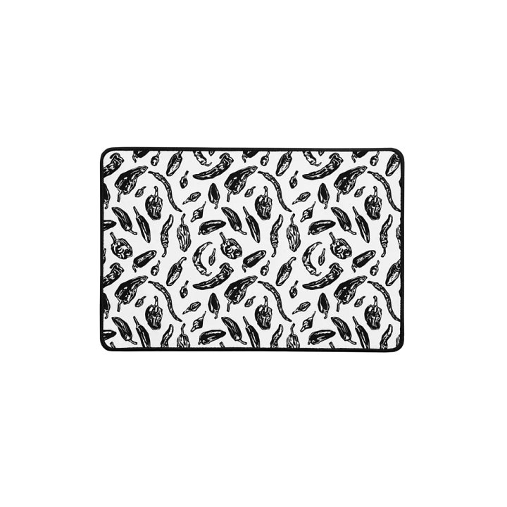 'Summer Peps' Desk Mat Black & White product image (1)