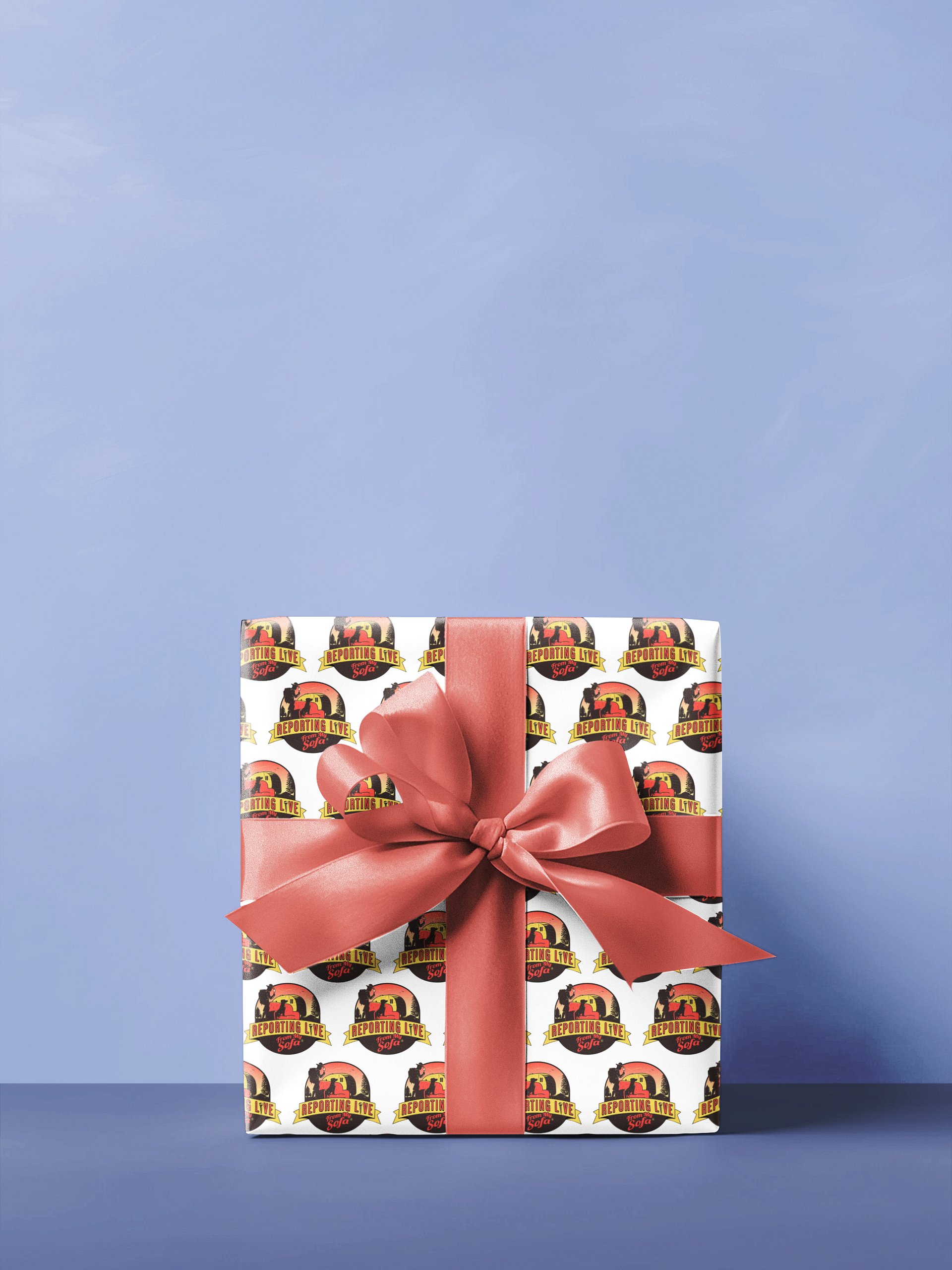 Reporting Live From My Sofa Gift Wrap Set product image (1)