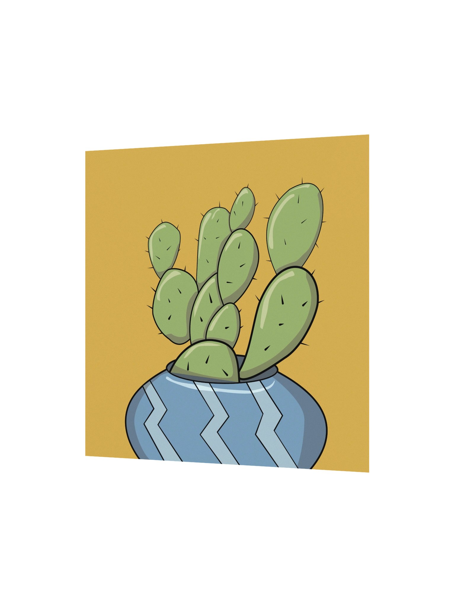 "Some-Bunny To Love" — Minimalist Bunny Cactus Archival Poster product image (2)
