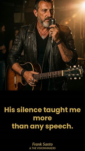 My father never said 'I love you' to me.

But he was always there. And his silence taught me more than a thousand speeches.

...