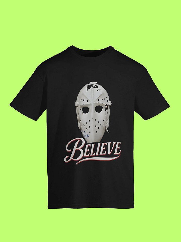 Bernie Parent Ice Hockey Mask Believe Shirt product image (114)
