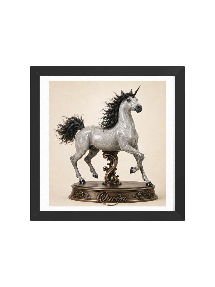 Chess Collection — Queen Unicorn Framed Poster product image (49)
