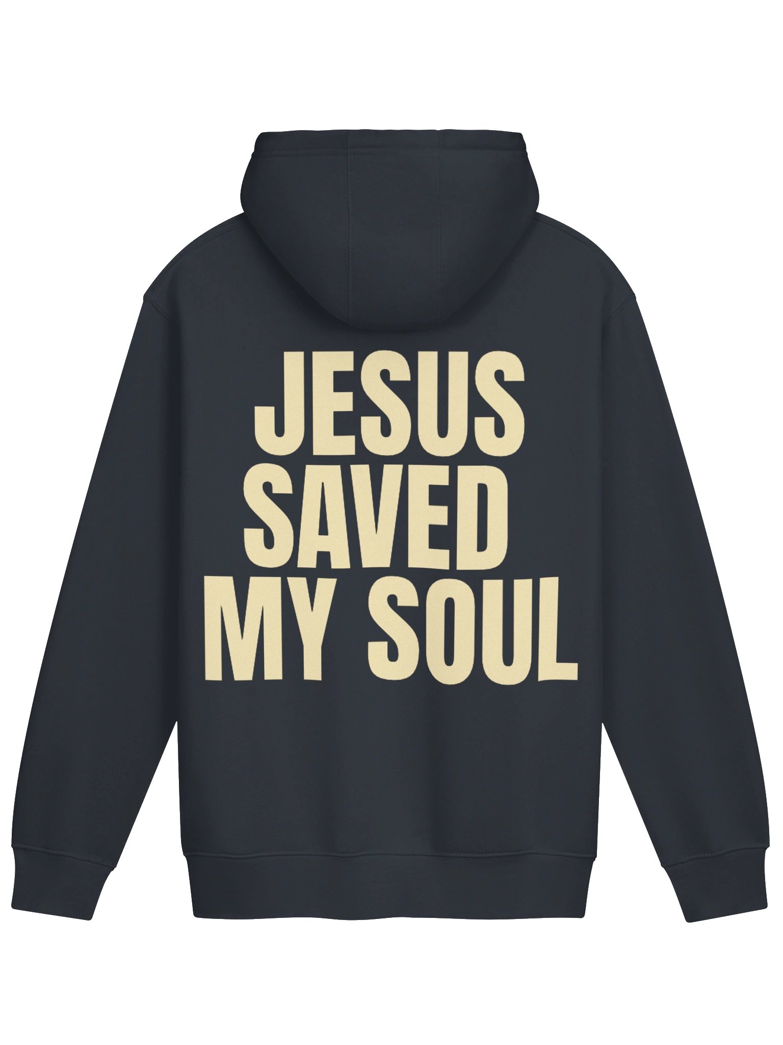 jesus saved my soul hoodie - navy + yellow product image (2)