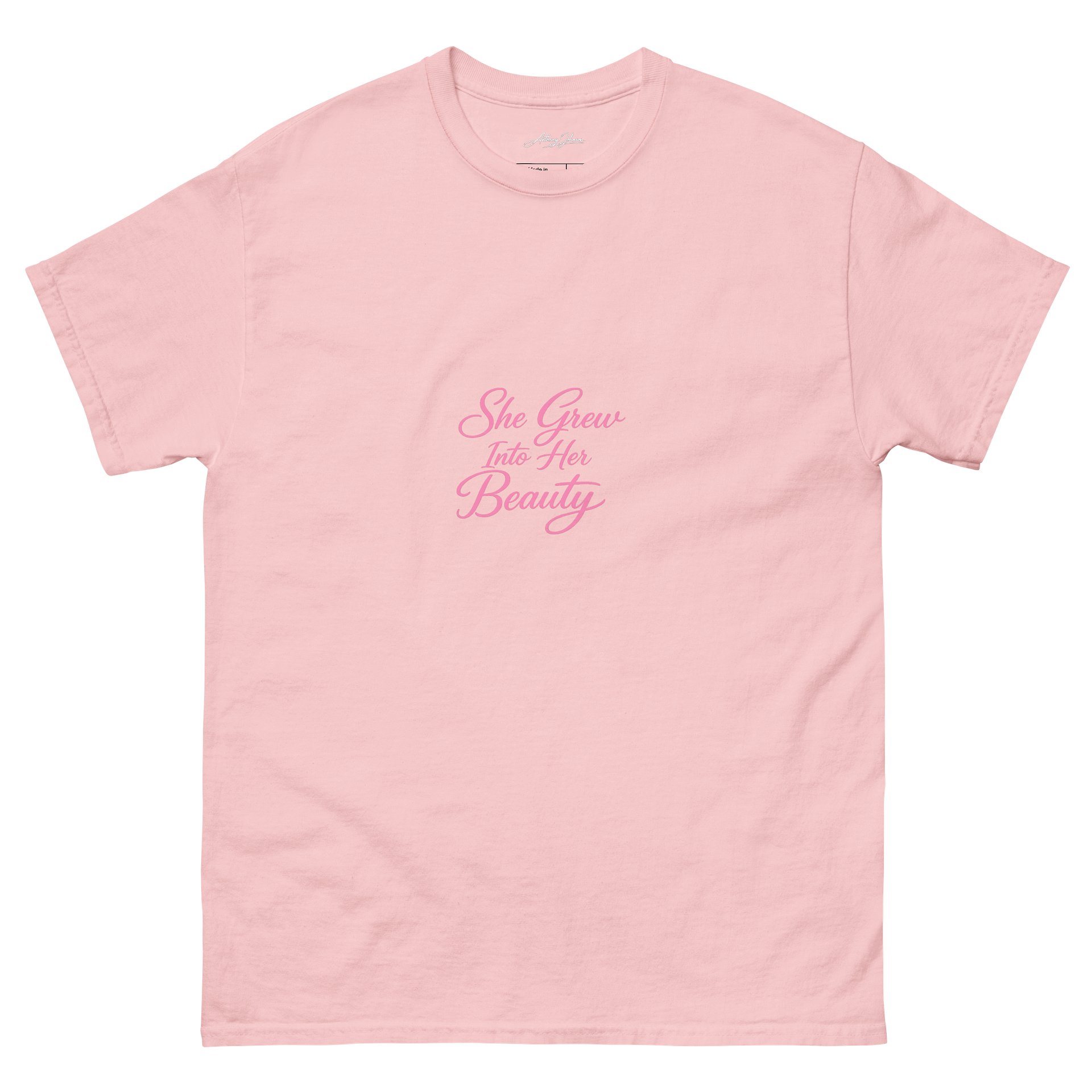 She Grew Into Her Pretty – Feminine Script Tee product image (2)