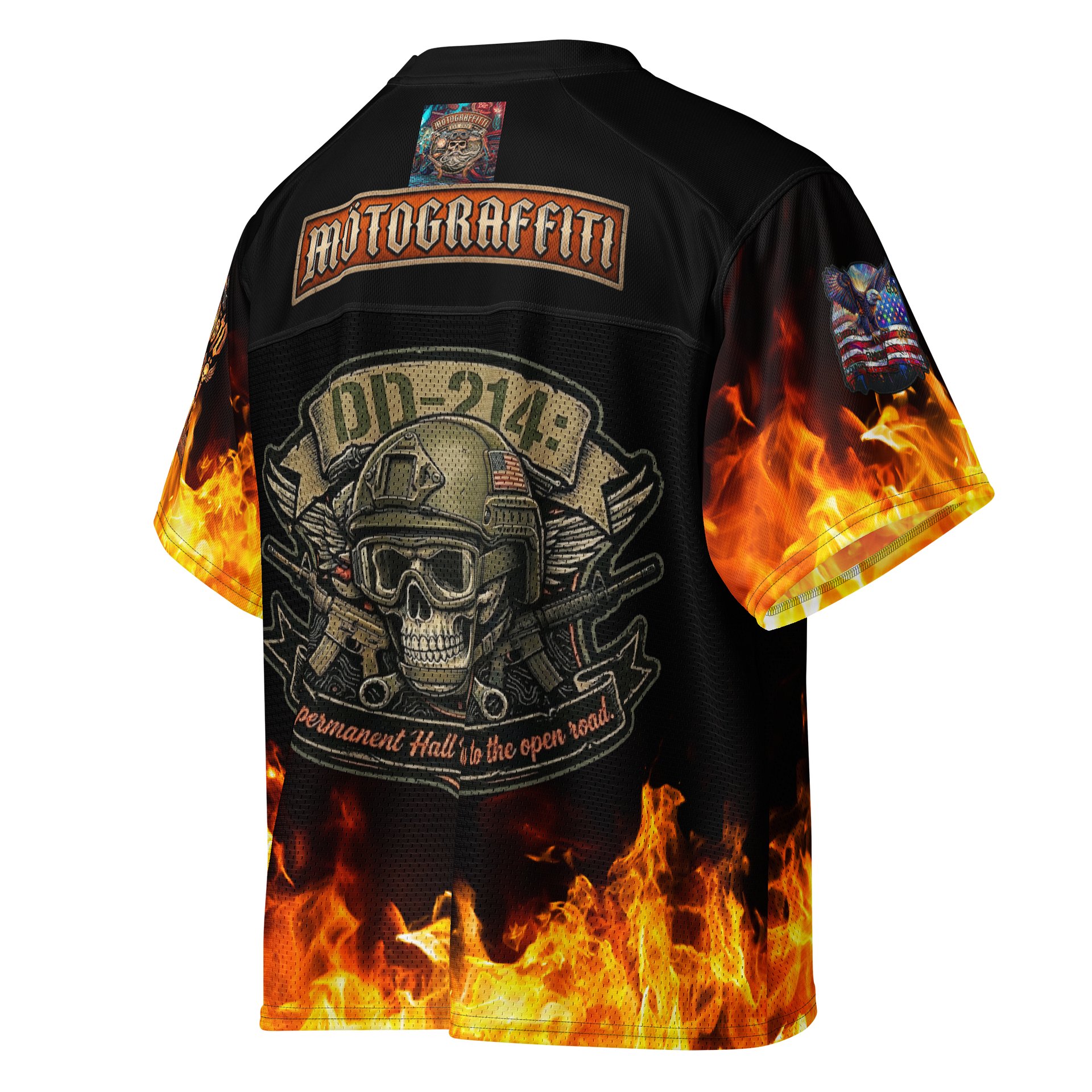 MötoGraffitti DD214 Football Jersey product image (4)