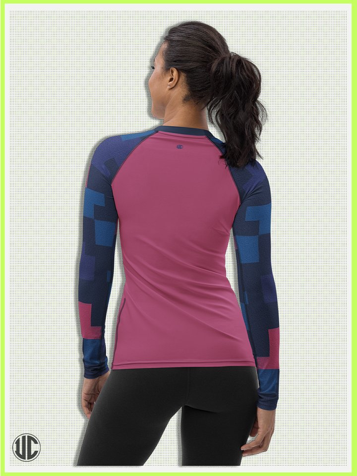 Jin’s Urban Digital Camo – Women’s Rash Guard product image (2)