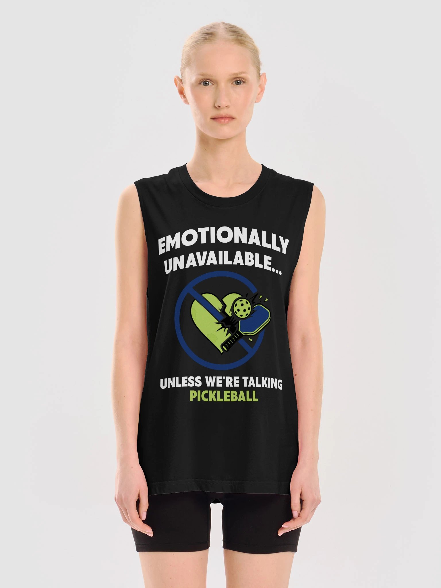 Emotionally Unavailable Unless We're Talking Pickleball Funny Pickleball Tank Top product image (5)