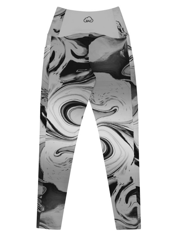Black Marble-Leggings with Pockets product image (6)
