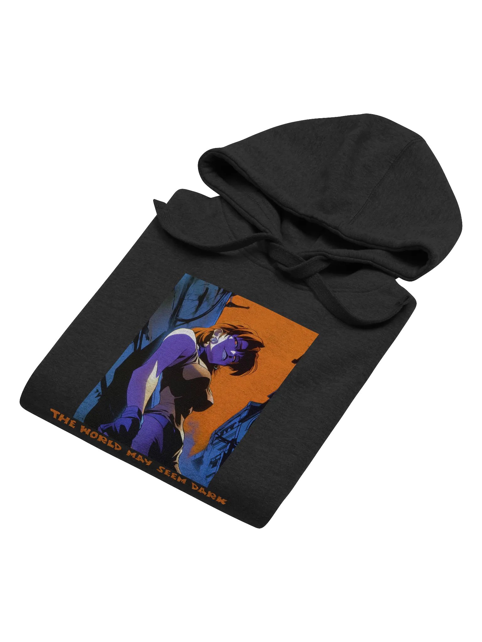 "The world may seem dark" Front Unisex Printed Hoodie product image (6)