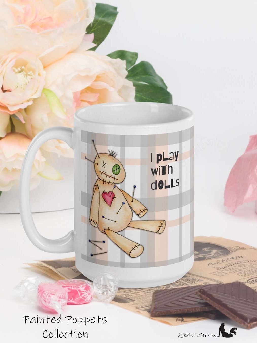 Painted Poppet Voodoo Doll I Play With Dolls Mug product image (9)