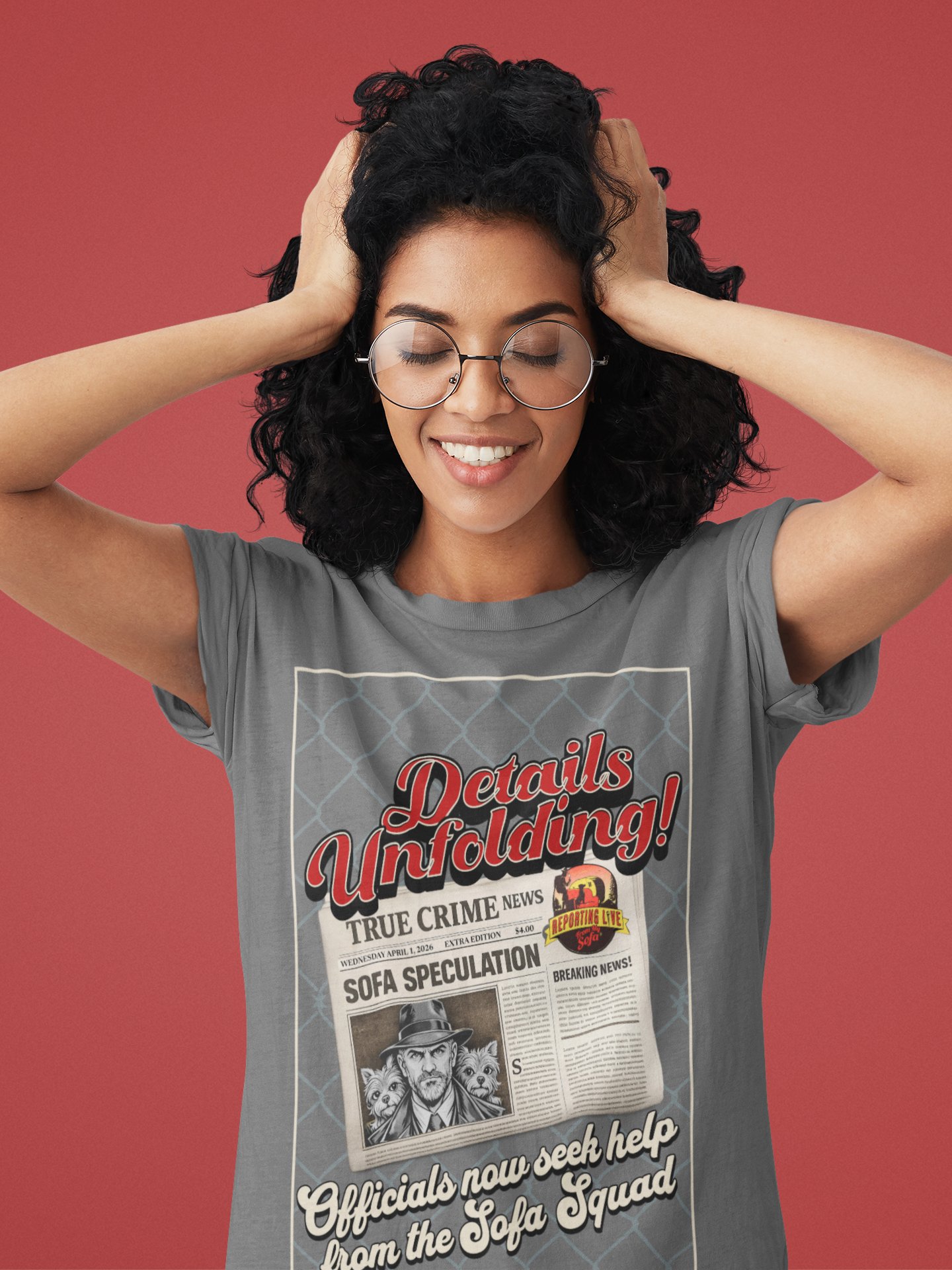 Sofa Speculation Funny True Crime Shirt product image (27)