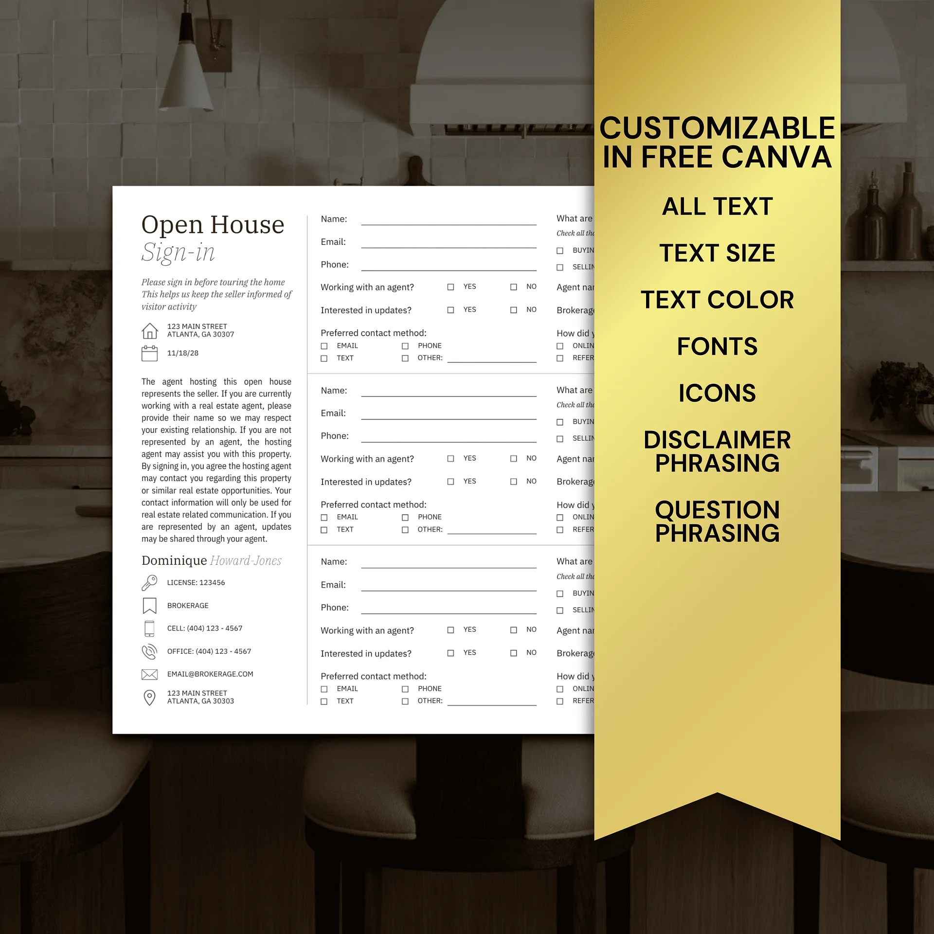Real Estate Open House Sign-In Vol. 3 product image (6)