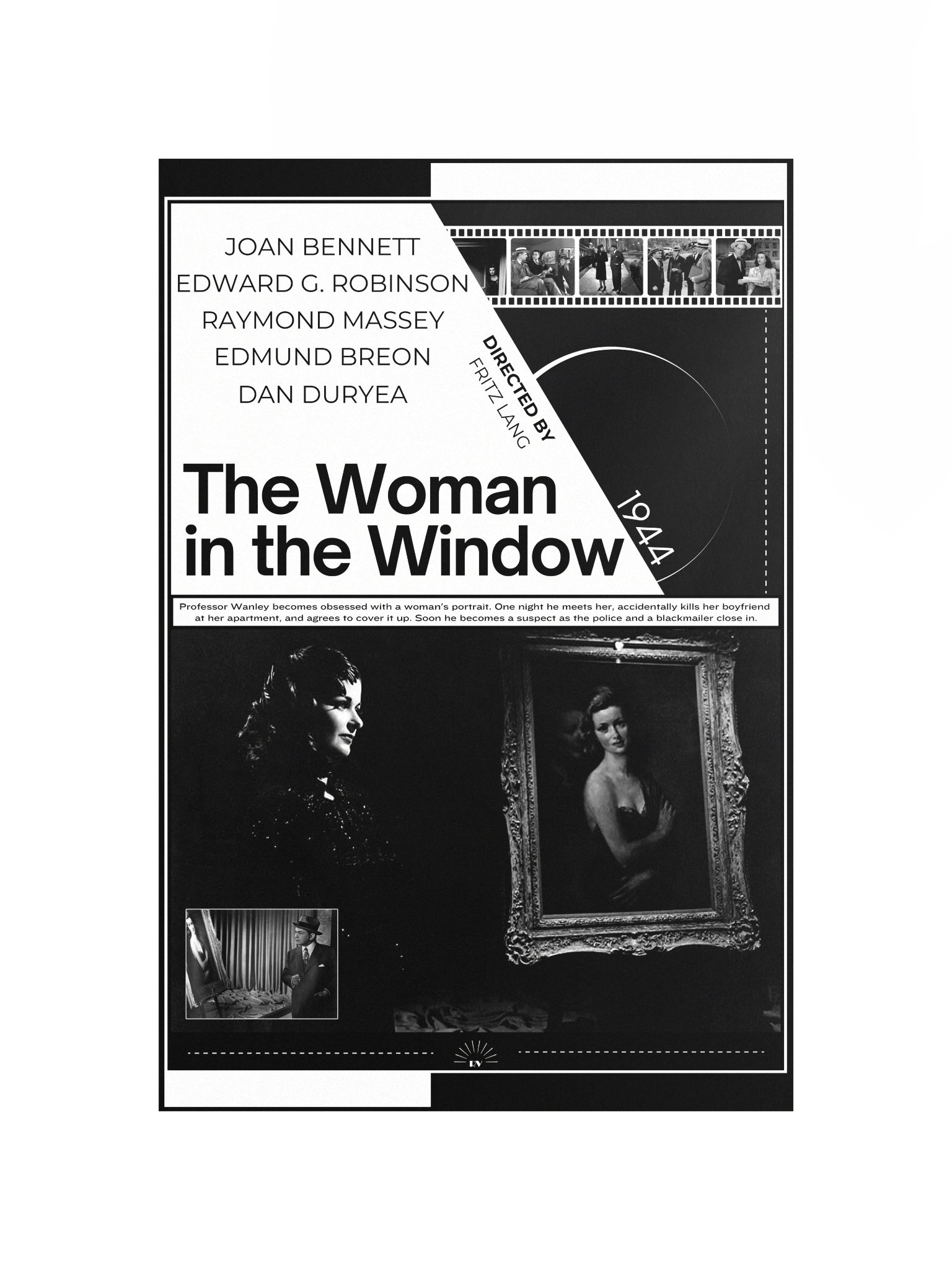 The Woman in the Window with Edward G. Robinson, Joan Bennett and Raymond Massey 1944 | Movie Poster | 12x18 Wall Art product image (4)