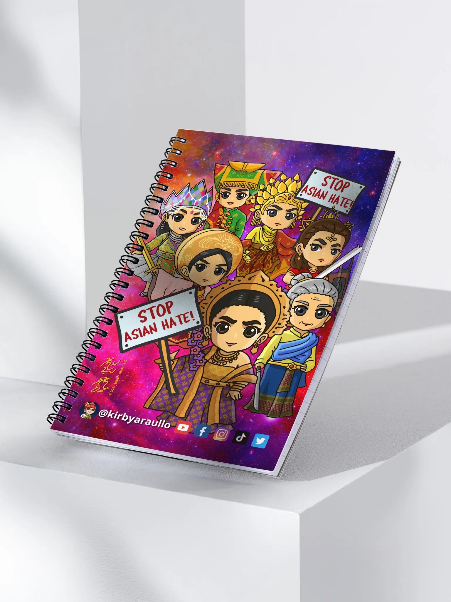 Stop Asian Hate Chibi Notebook product image (4)
